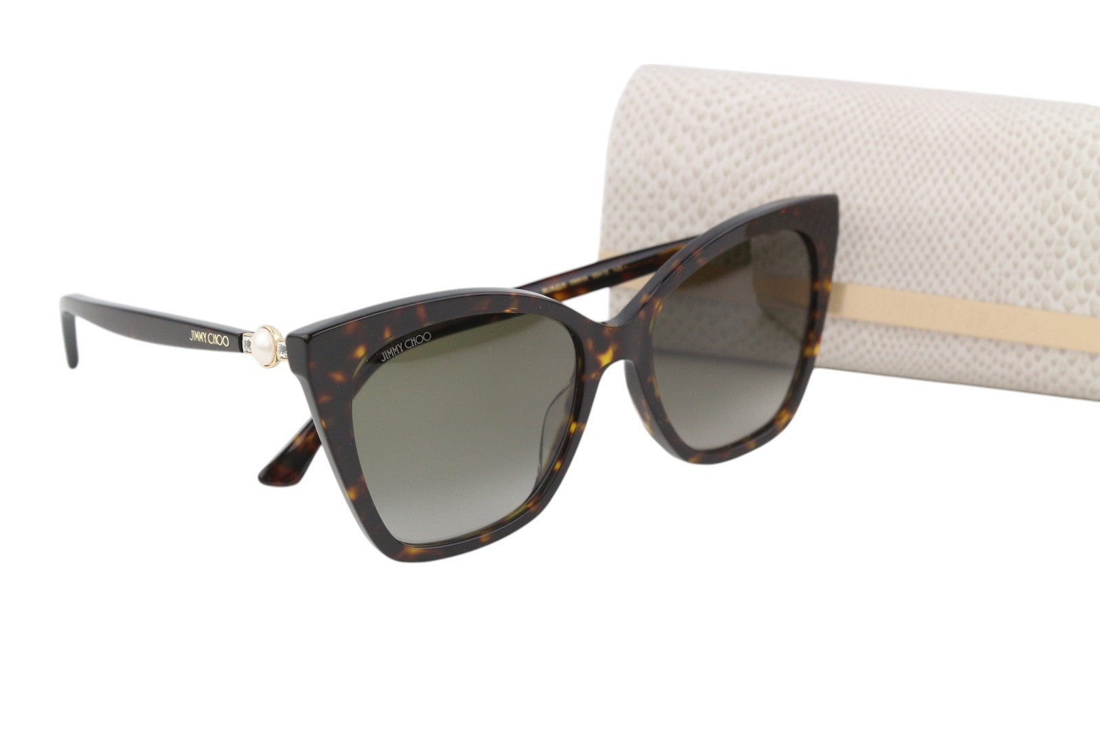 JIMMY CHOO Rua/G/S Women's Sunglasses OS Cateye Animal Print Frame RRP399