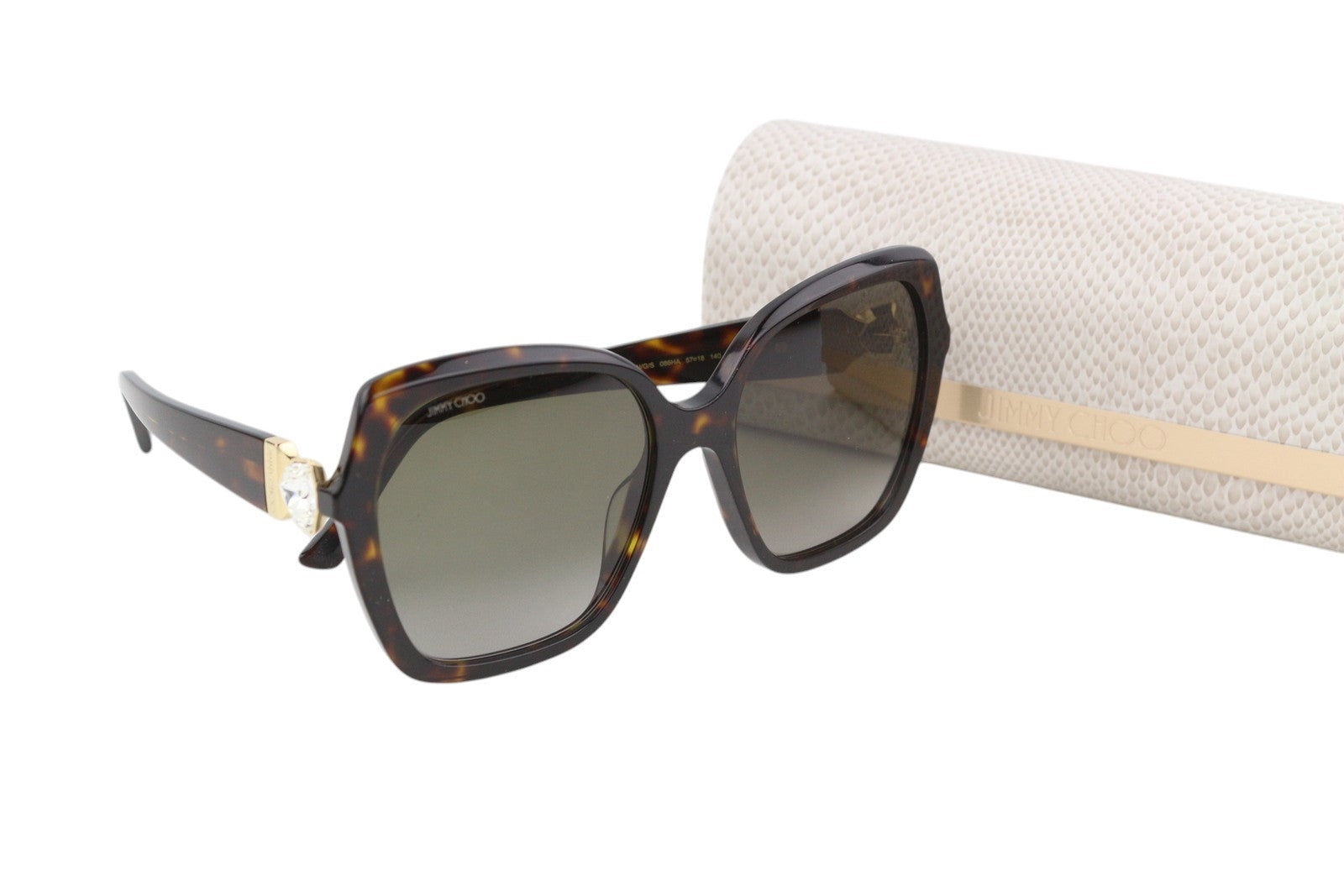JIMMY CHOO Manon/G/S Women's Sunglasses OS Tinted Square Print Frame RRP349