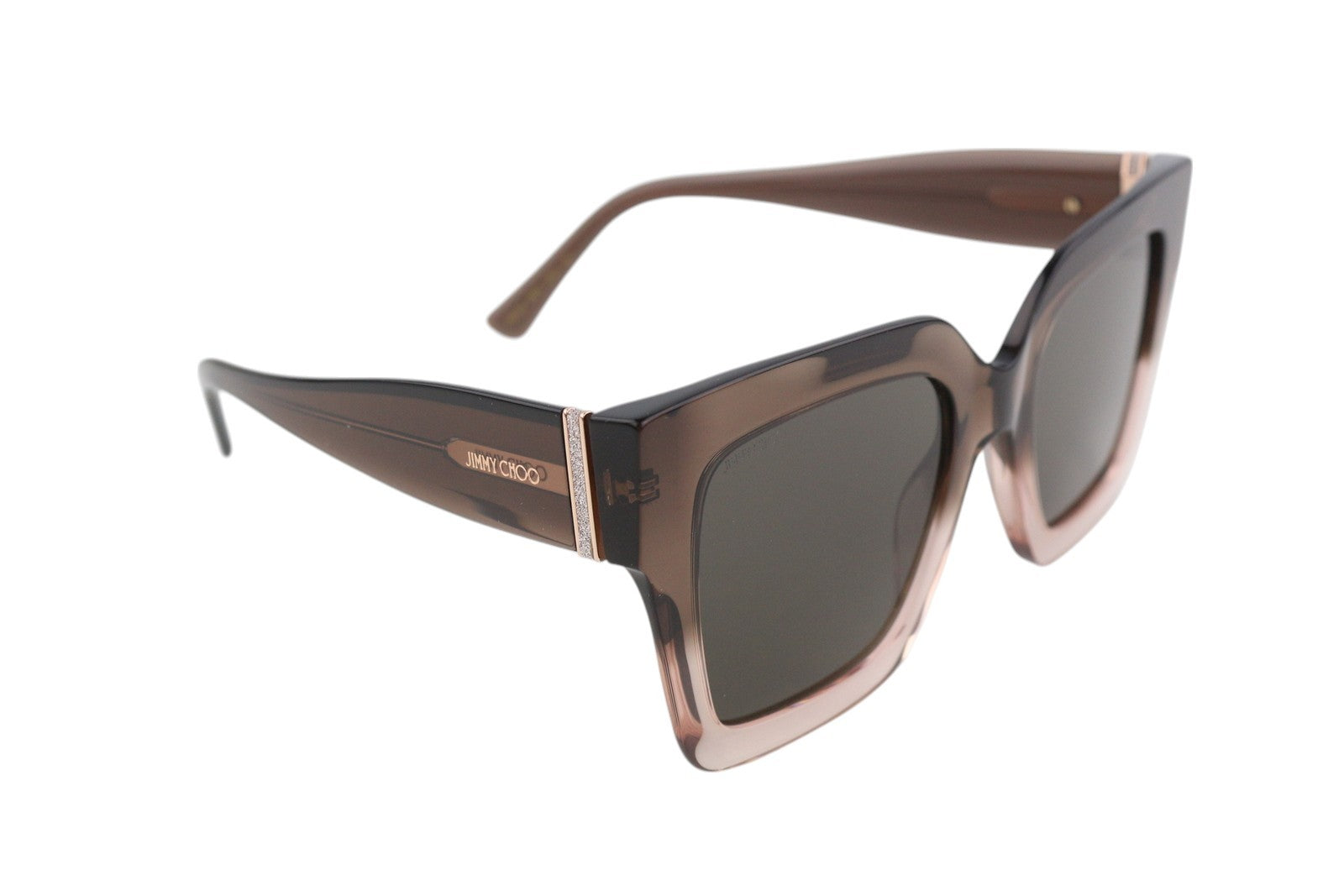 JIMMY CHOO Edna/S Women's Sunglasses OS Brown Square Tinted Frame RRP349