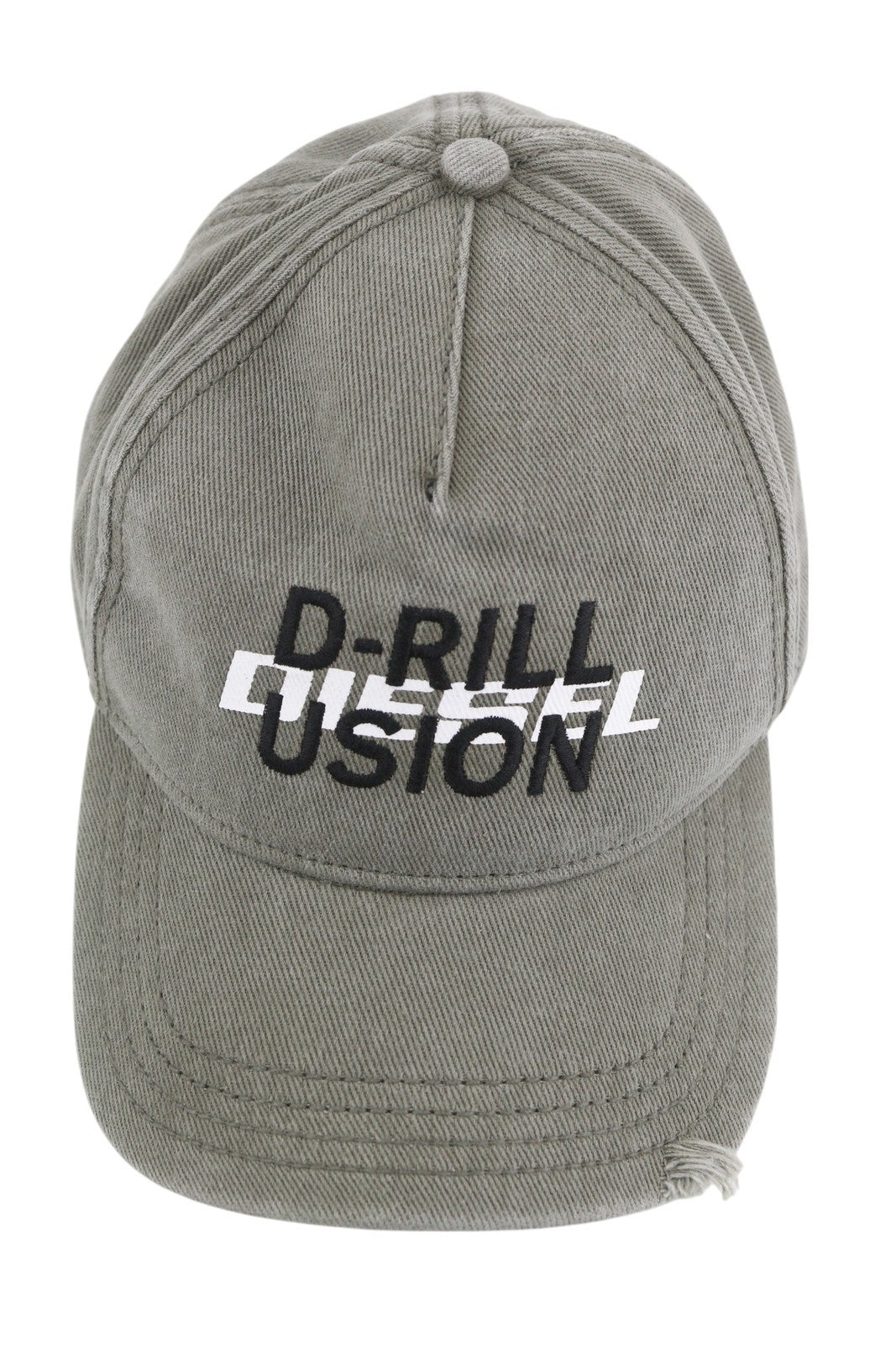 DIESEL C-Stone Men's Cap One Size Baseball D-Rill Usion Khaki Logo Cotton