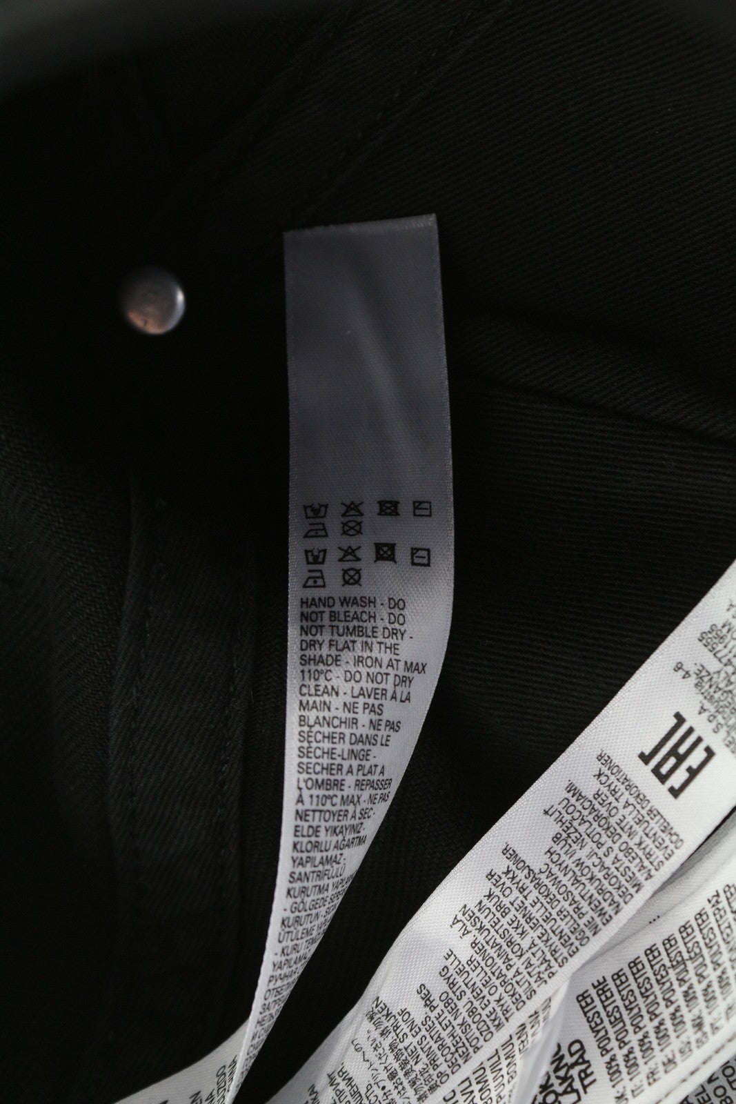 DIESEL C-Stone Men's Cap One Size Baseball D-Rill Usion Black Logo Cotton