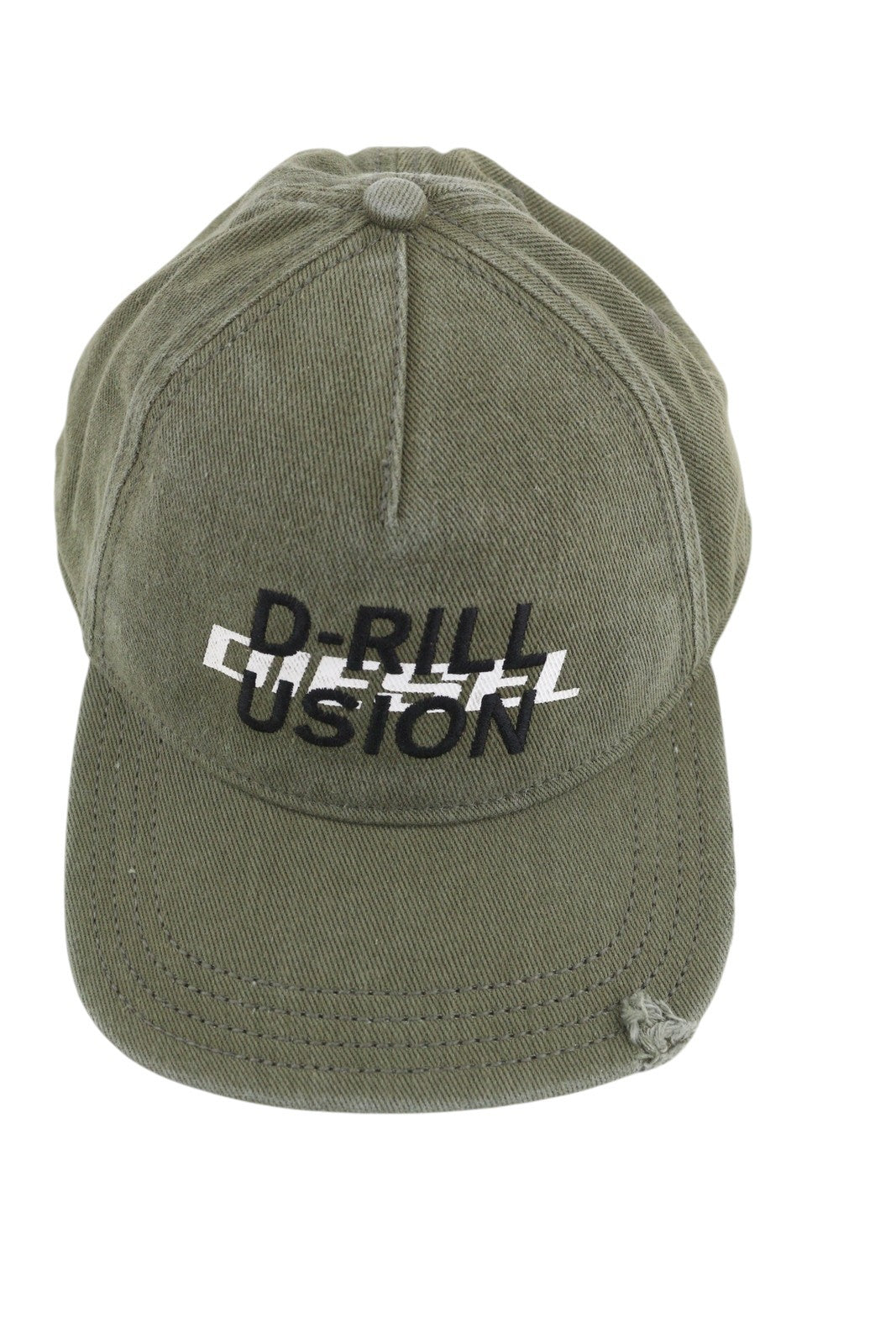 DIESEL C-Stone Men's Cap One Size Baseball D-Rill Usion Green Logo Cotton