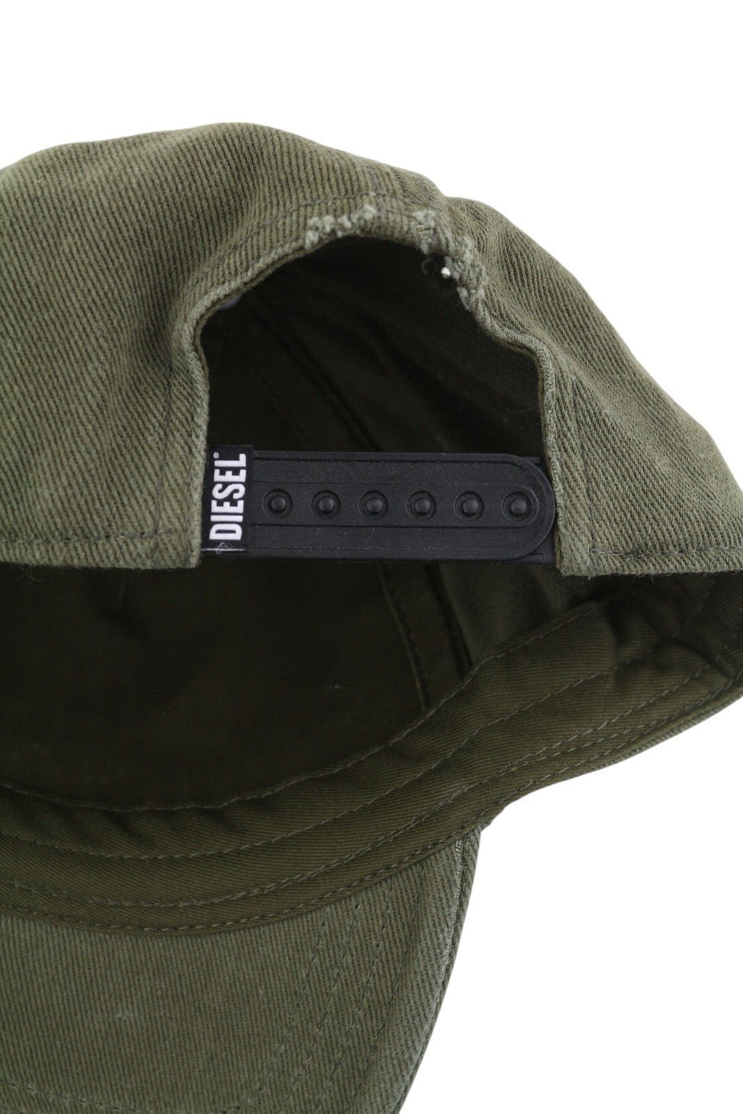 DIESEL C-Stone Men's Cap One Size Baseball D-Rill Usion Green Logo Cotton