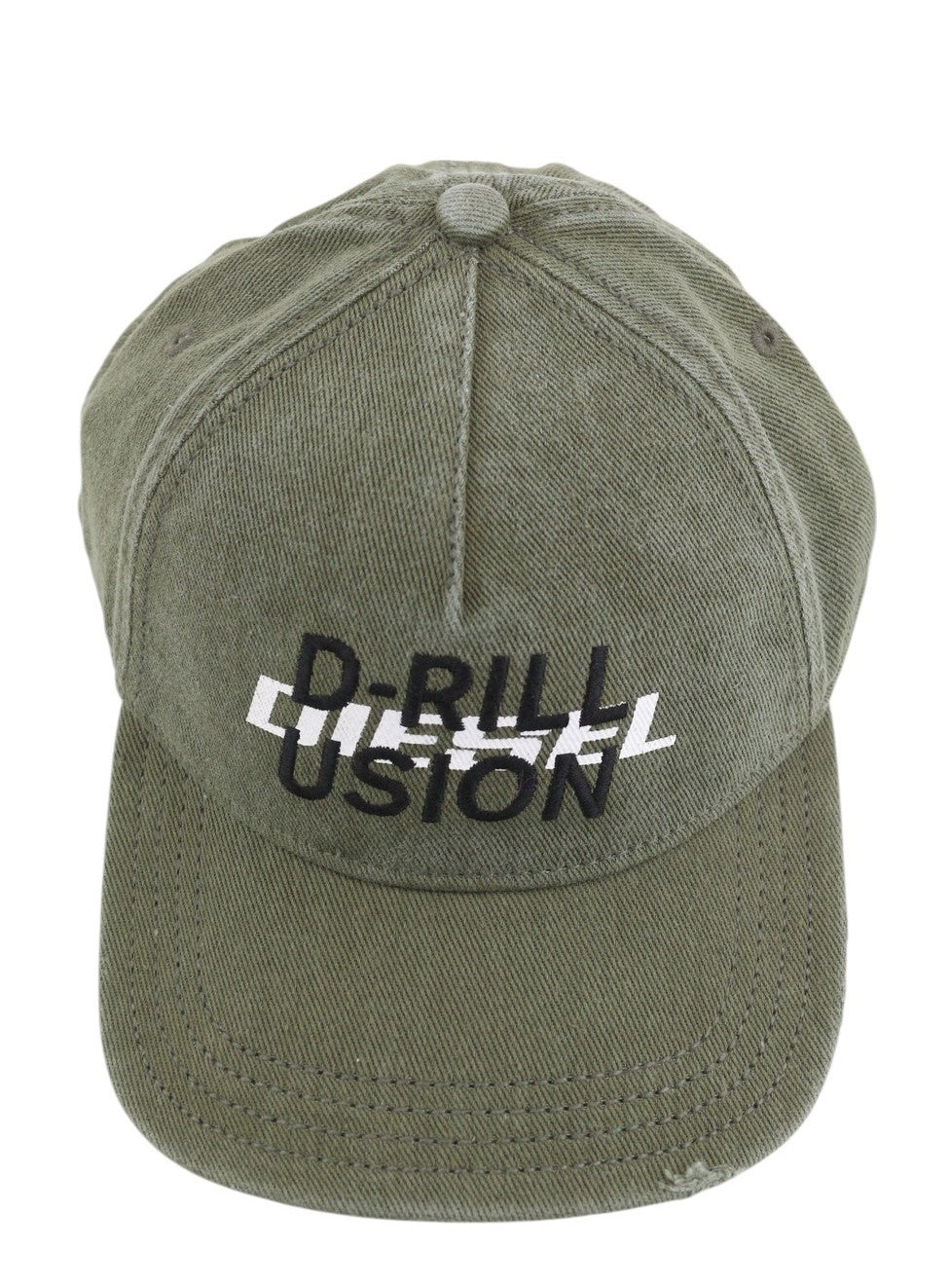 DIESEL C-Stone Men's Cap One Size Baseball D-Rill Usion Green Cotton Logo