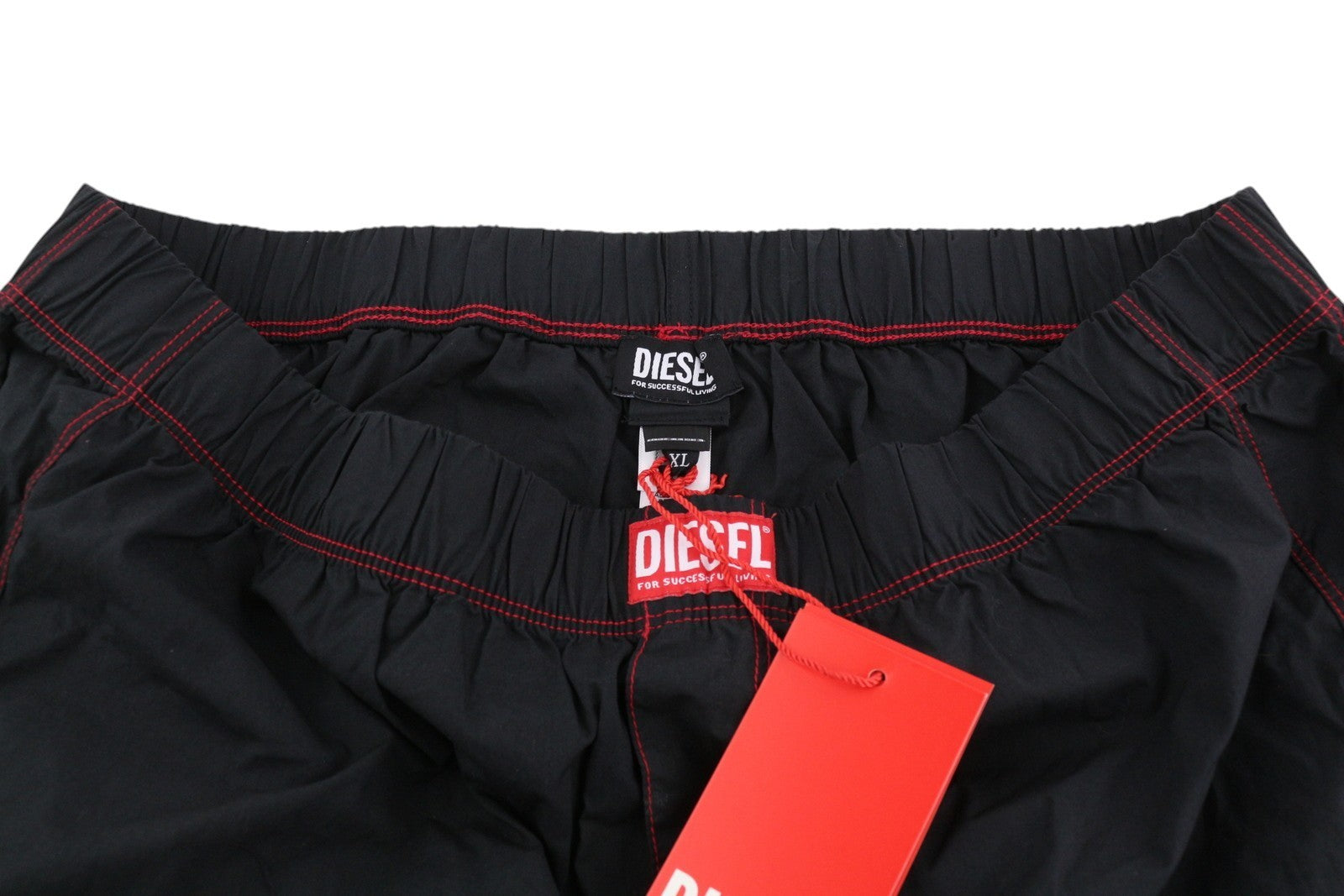 DIESEL Uubx-Stark Men's Underwear XL Boxer Black Elastic Waist Logo