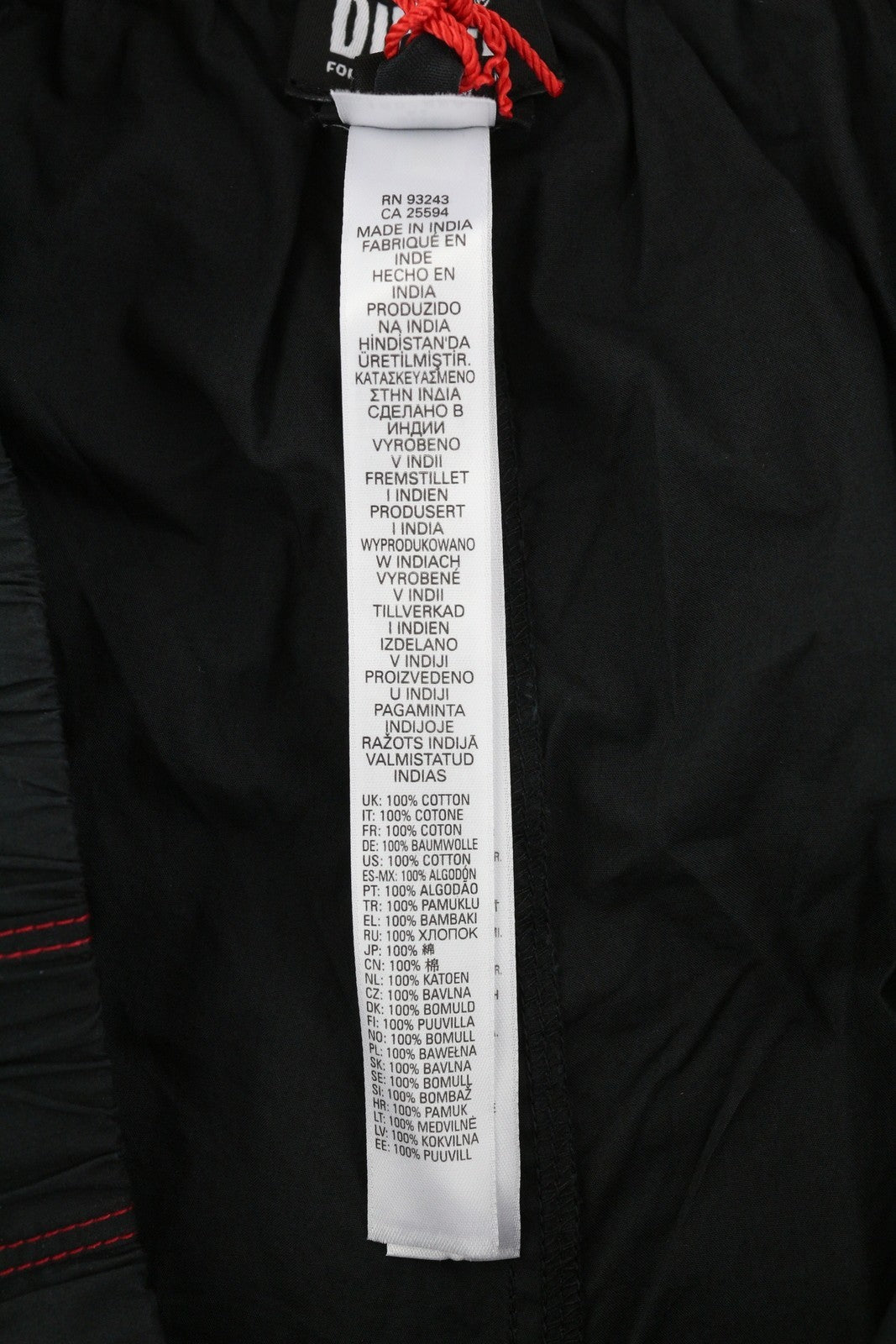 DIESEL Uubx-Stark Men's Underwear XL Boxer Black Elastic Waist Logo