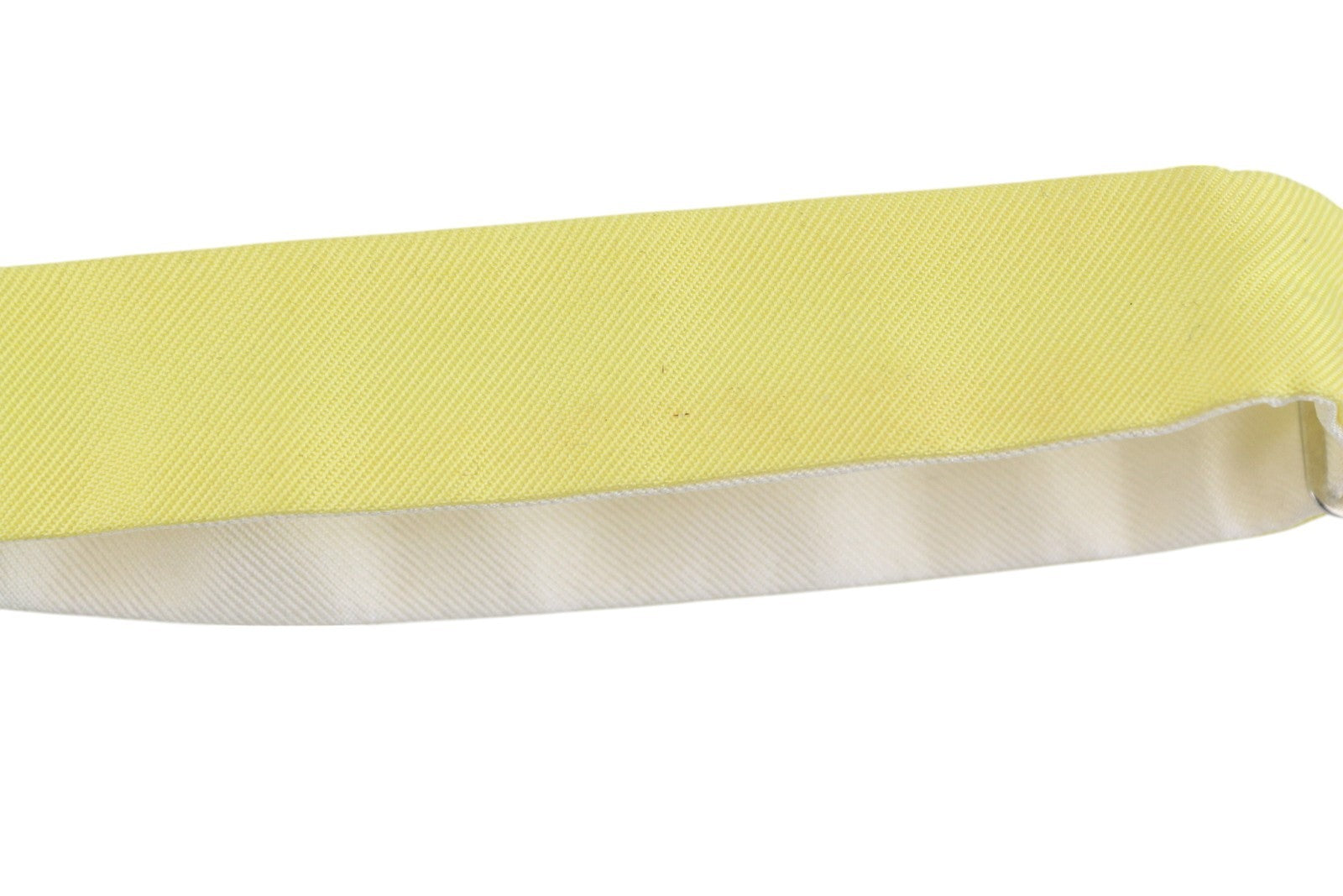 DSQUARED2 Men Bow Tie OS Silk Light Yellow Butterfly Self-Tie Formal Logo