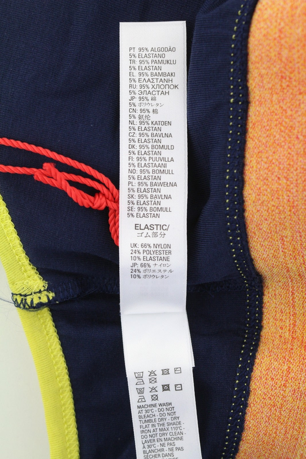 DIESEL Ufsb-Mileys Women's Sports Bra L Dark Blue Stretch Athletic Round Neck