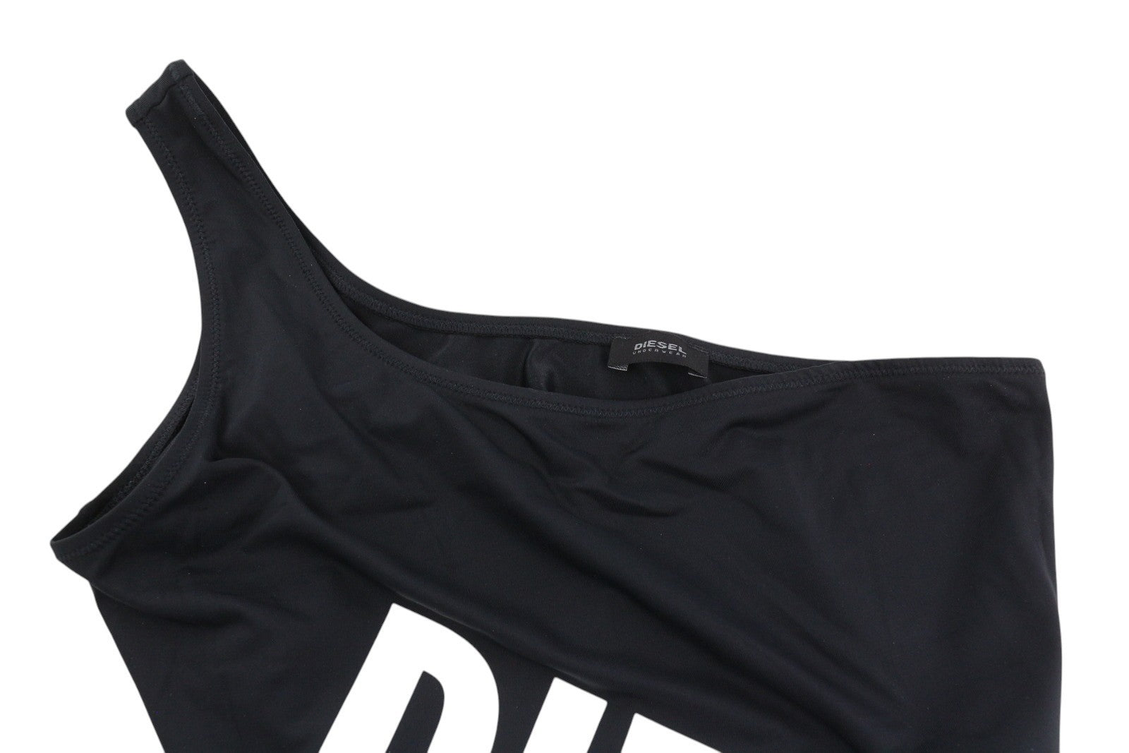 DIESEL Ufby-Jane-R Women's Bodysuit S One-Shoulder Slim Stretch Fit All Season