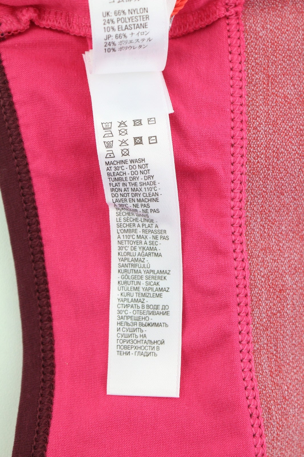 DIESEL Ufsb-Mileys Women's Sports Bra XL Pink Stretchy Logo Round Neck Top