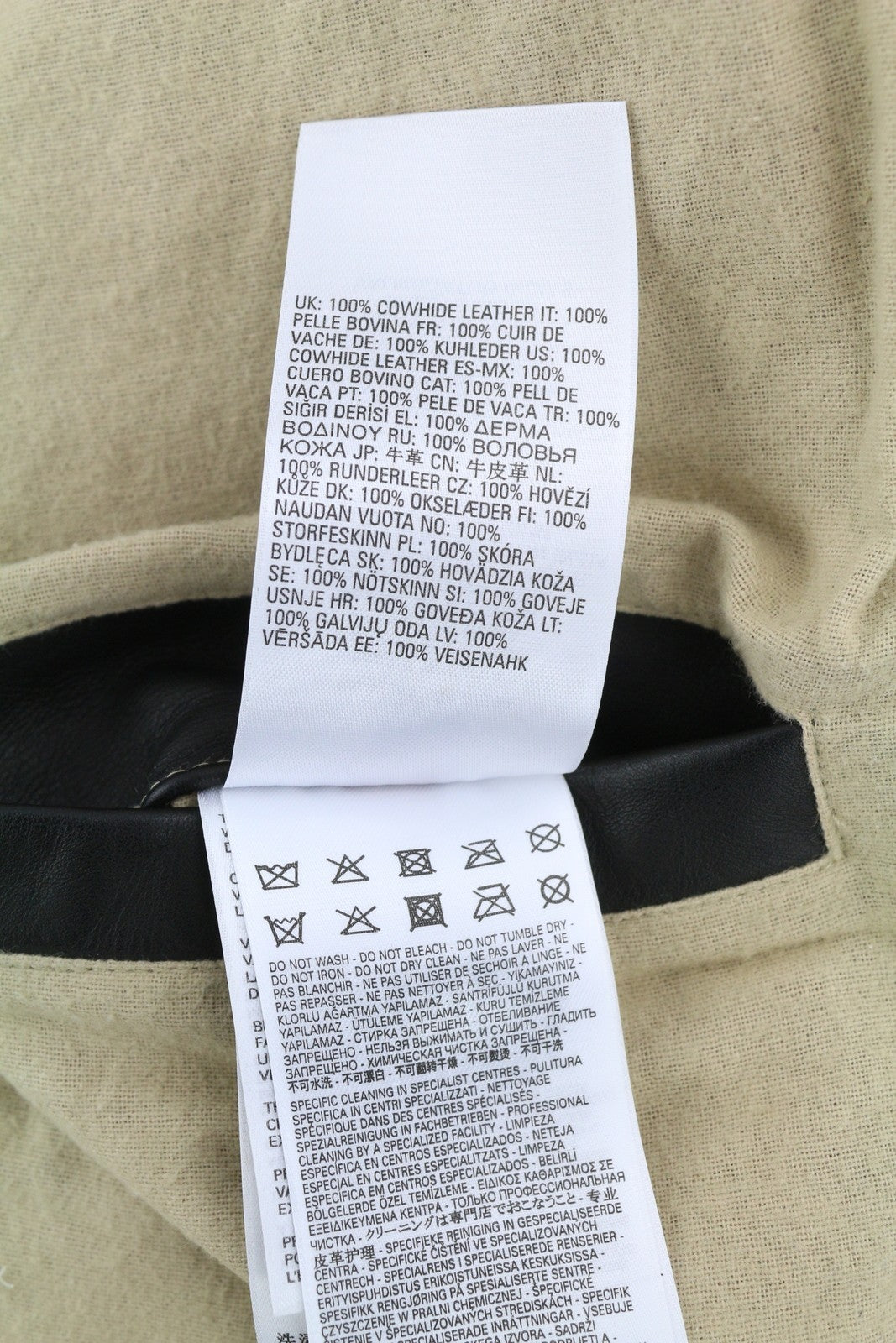 DIESEL L-Cale Men's Jacket M Black Cowhide Leather Polo Lightweight RRP650