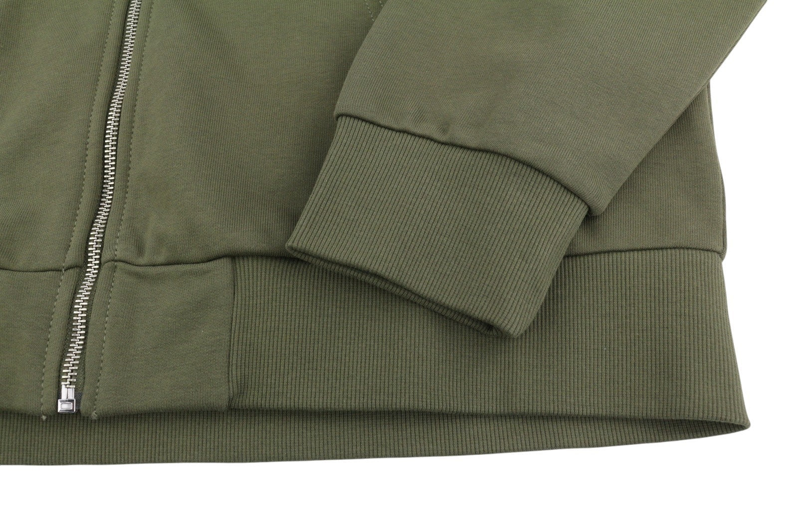 DIESEL S-Ginn-Hood-Zip-K10 Men's Hoodie XL Green Full-Zip Cotton Pockets RRP160