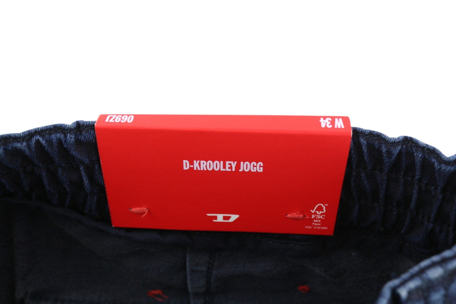 DIESEL D-Krooley-Cargo-Ne 069ZJ Men's Jeans W34 Tapered Belted Blue RRP295