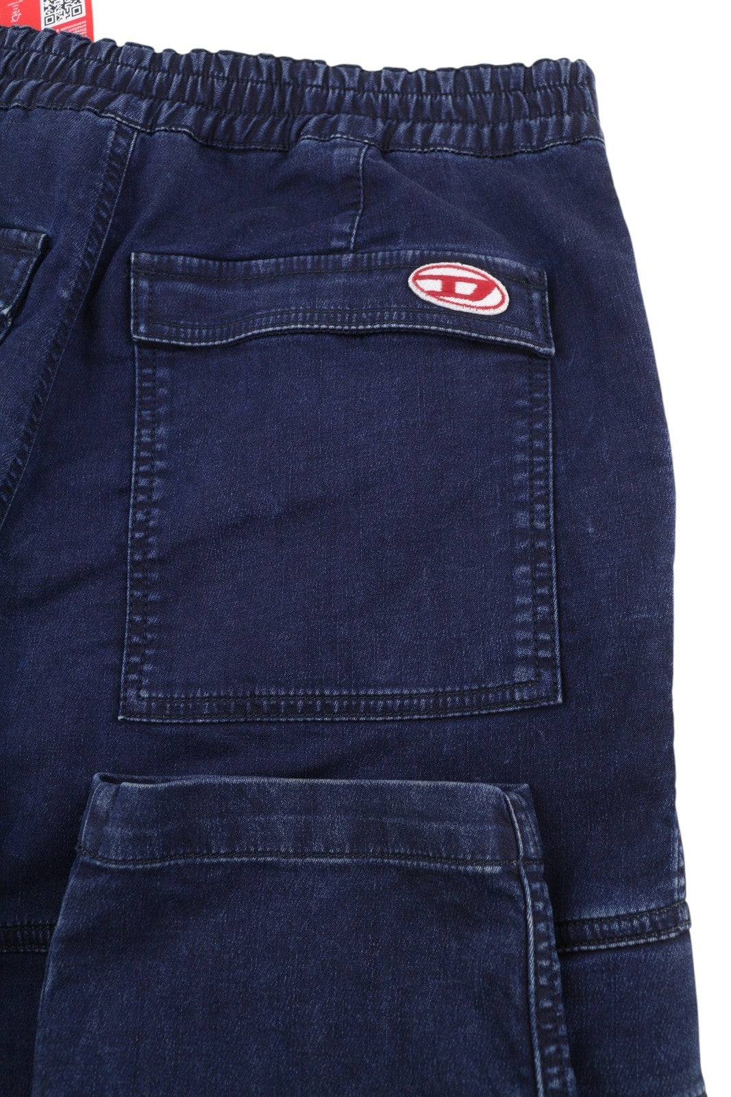 DIESEL D-Krooley-Cargo-Ne 069ZJ Men's Jeans W32 Blue Denim Belted Taper RRP295