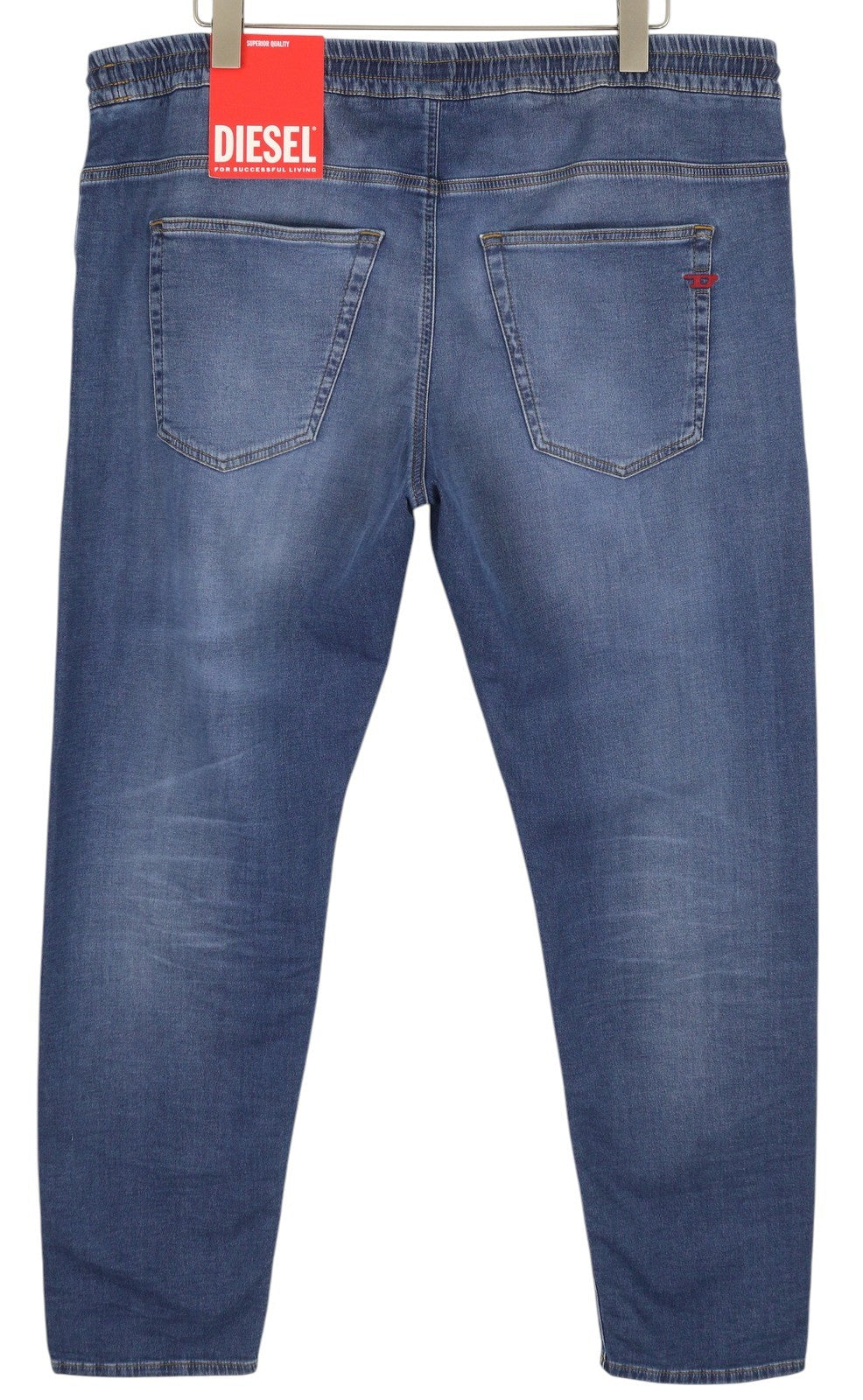 DIESEL 2030 D-Krooley Jogg 068HY Men's Jeans W40 Washed Blue Drawstring RRP295