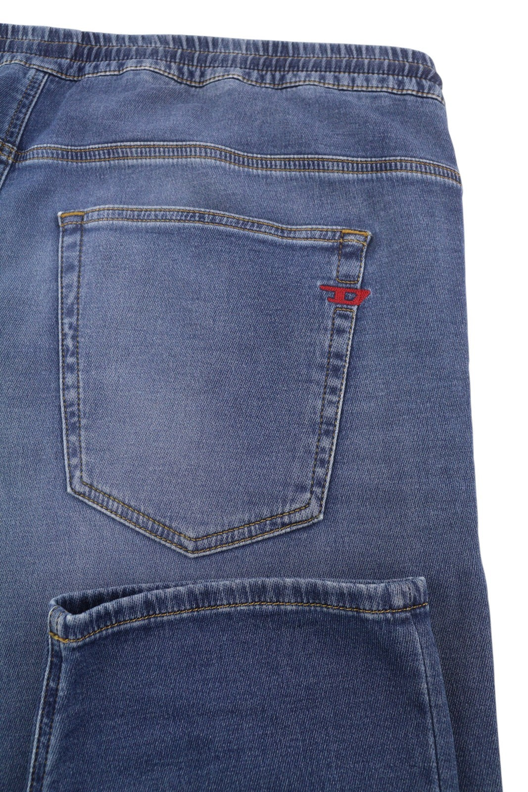 DIESEL 2030 D-Krooley Jogg 068HY Men's Jeans W40 Washed Blue Drawstring RRP295