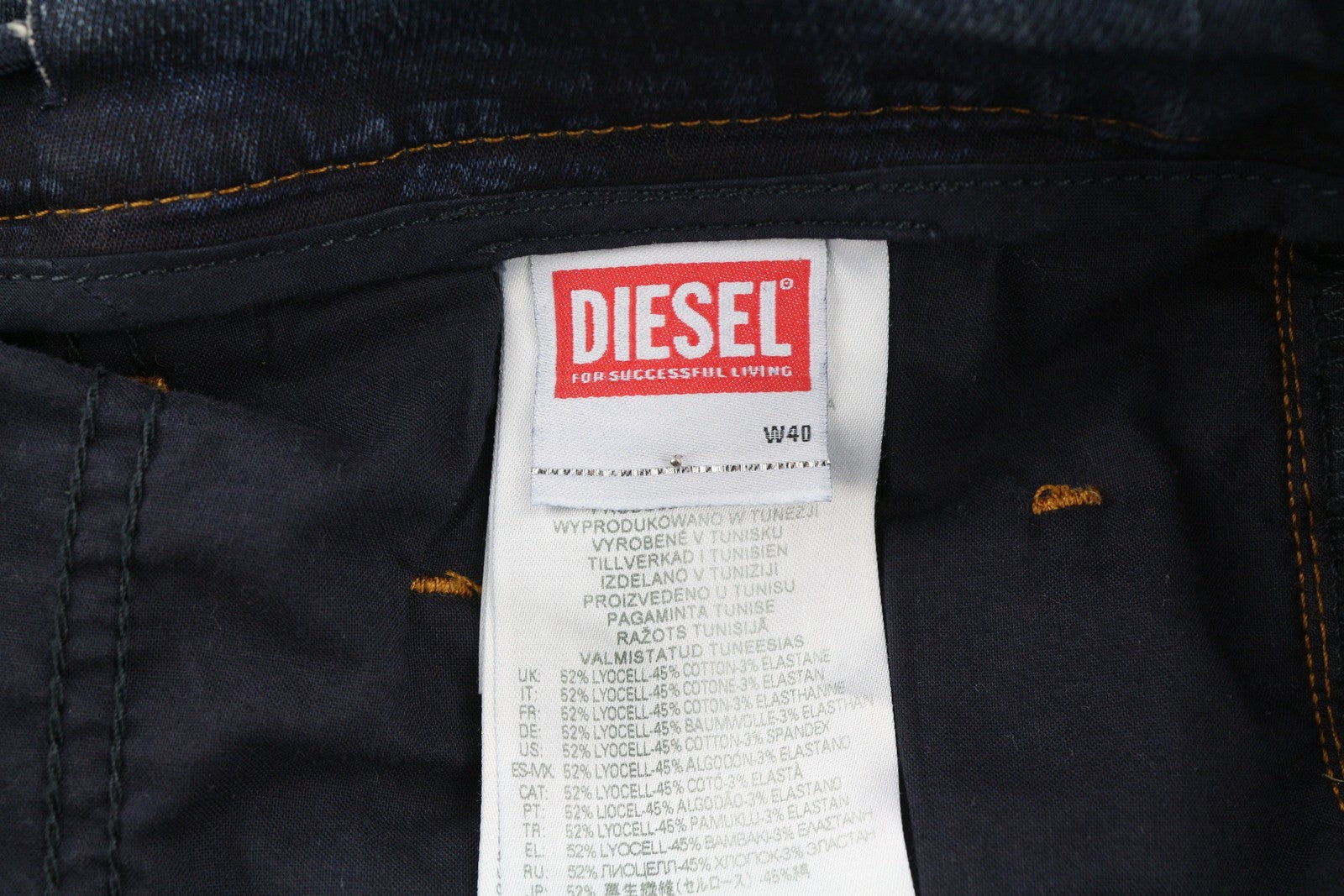 DIESEL Krooley-E-Ne E9H98 Men's Jeans W40/L32 Jogg Distress Washed Blue RRP295