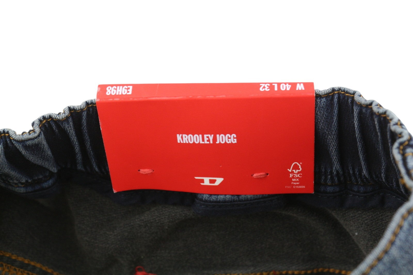 DIESEL Krooley-E-Ne E9H98 Men's Jeans W40/L32 Jogg Distress Washed Blue RRP295