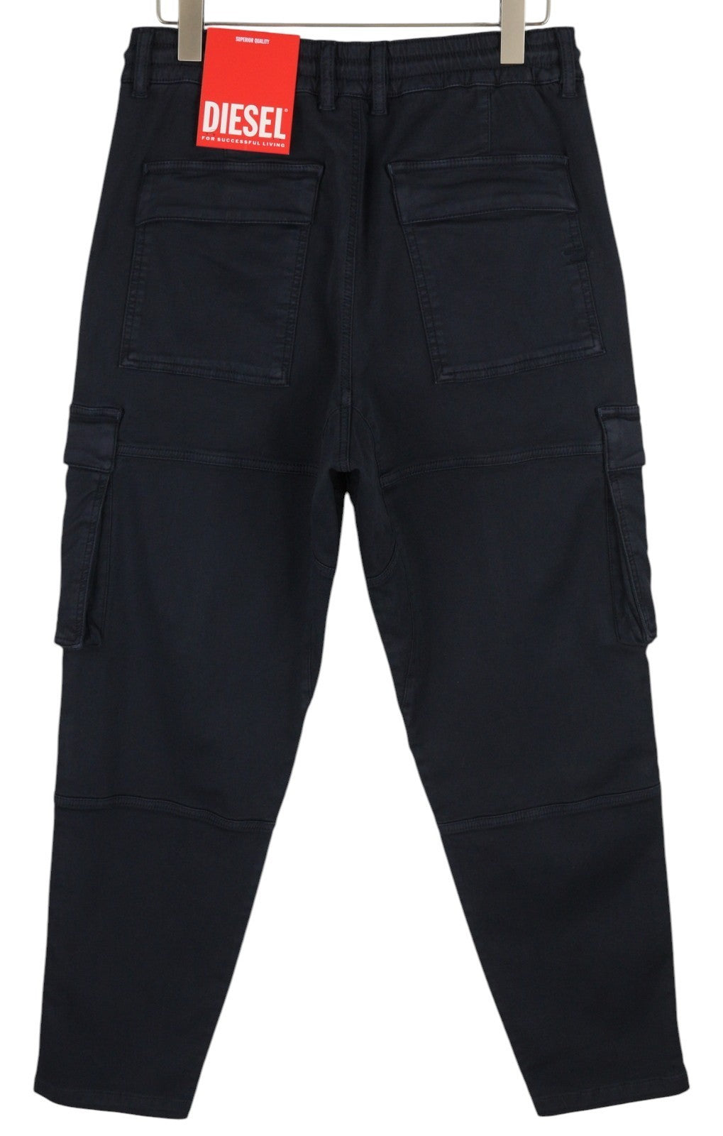 DIESEL D-Krooley-Cargo Jogg 068DY Men Jeans W32 Stretch Drawstring Blue RRP350