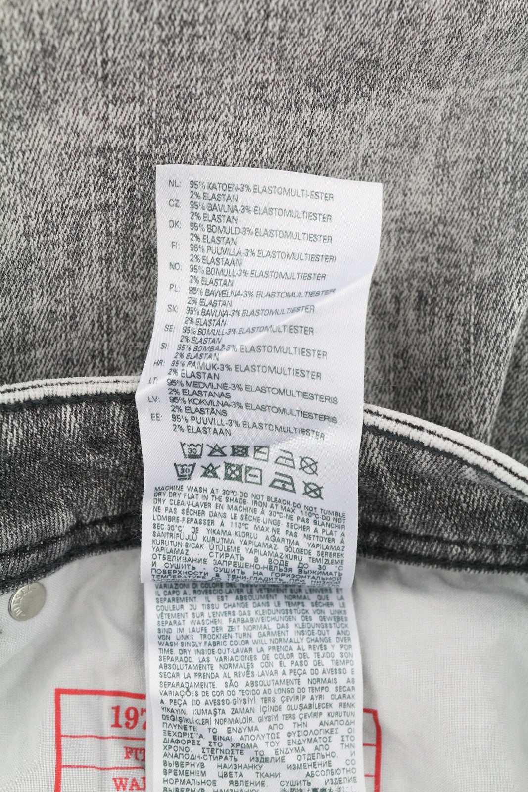 DIESEL 1979 Sleenker 09D89 Men's Jeans W32/L34 Skinny Stretch Grey Low RRP195