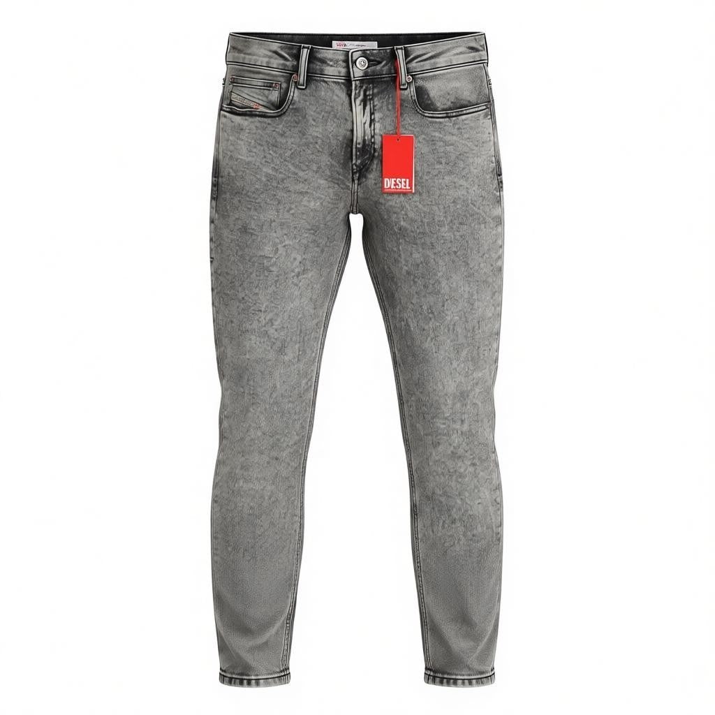 DIESEL 1979 Sleenker 09D89 Men's Jeans W34/L32 Stretch Skinny Fit Grey RRP195