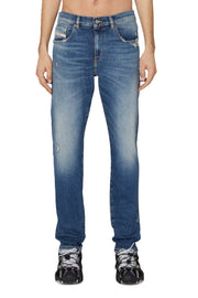 DIESEL 2019 D-Strukt 09H45 Men's Jeans W32/L34 Stretch Blue Distressed RRP250