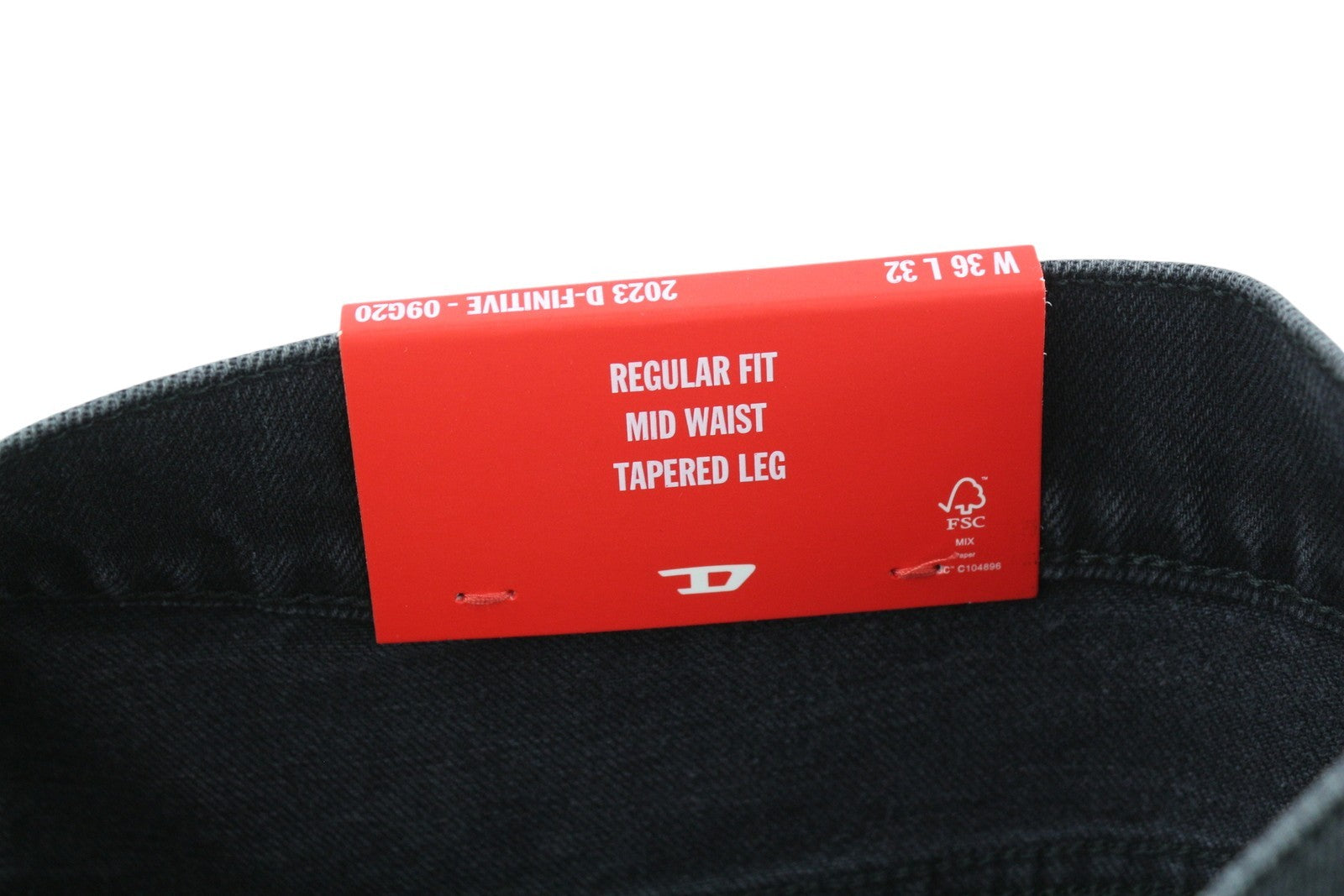 DIESEL 2003 D-Finitive 09G20 Men Jeans W36/L32 Mid Waist Regular Tapered RRP225