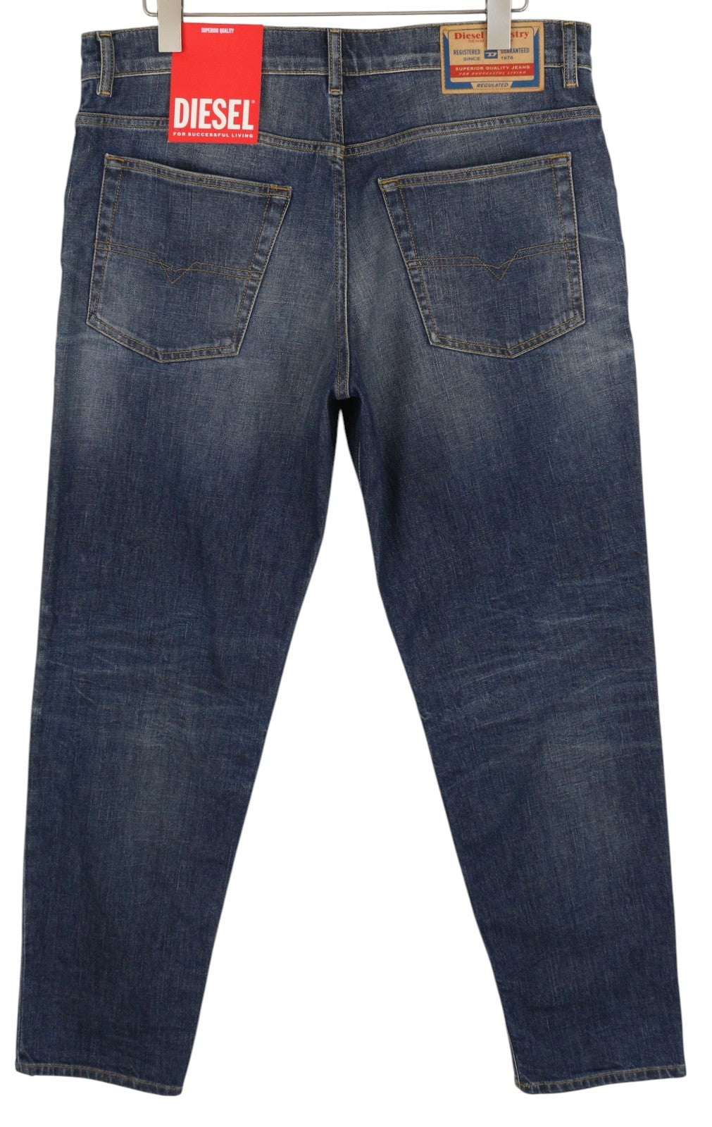 DIESEL 2023 D-Finitive 09H43 Men's Jeans W36/L32 Blue Tapered Regular RRP225