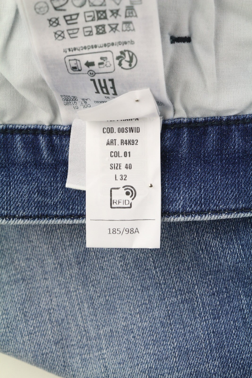 DIESEL Tepphar R4K92 Men's Jeans W40/L32 Slim Button Washed Blue Denim RRP250