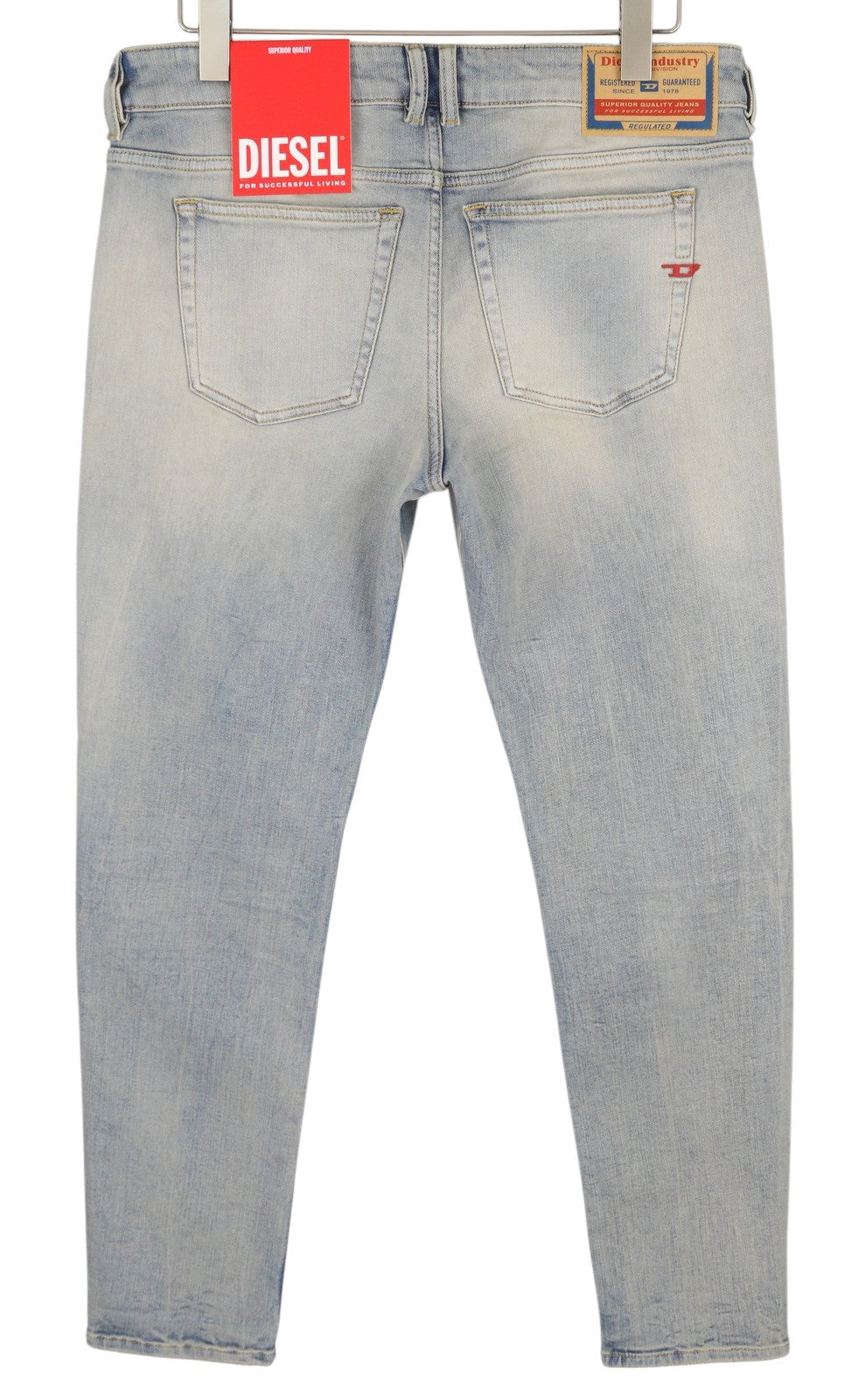 DIESEL 1979 Sleenker 09H75 Men's Jeans W34/L30 Skinny Low Waist Blue RRP295