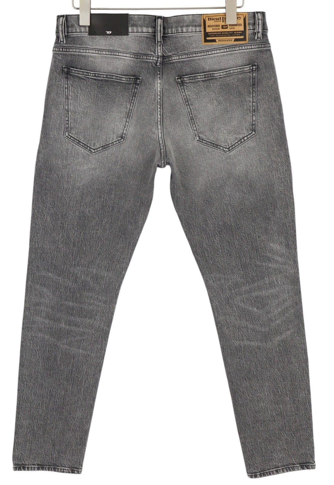 DIESEL 2019 D-Strukt R09KA Men's Jeans W36/L32 Slim Grey Washed Denim RRP225