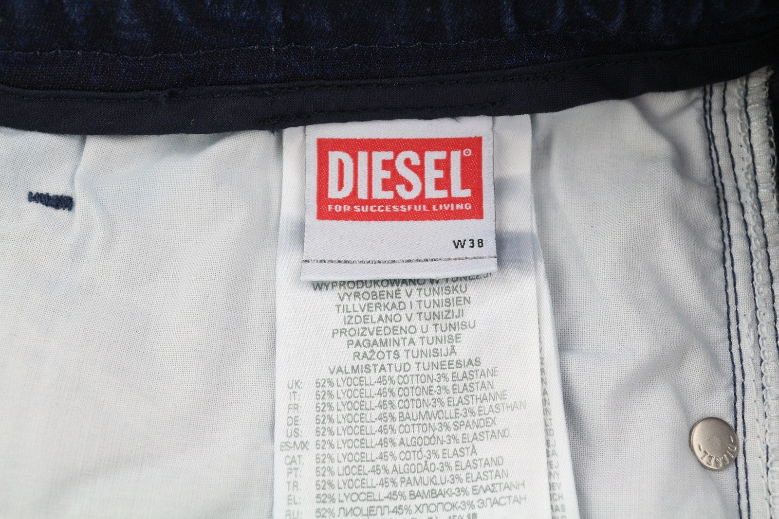 DIESEL D-Strukt Jogg 068DV Men's Jeans W38/L32 Stretch Jogg Washed Blue RRP295