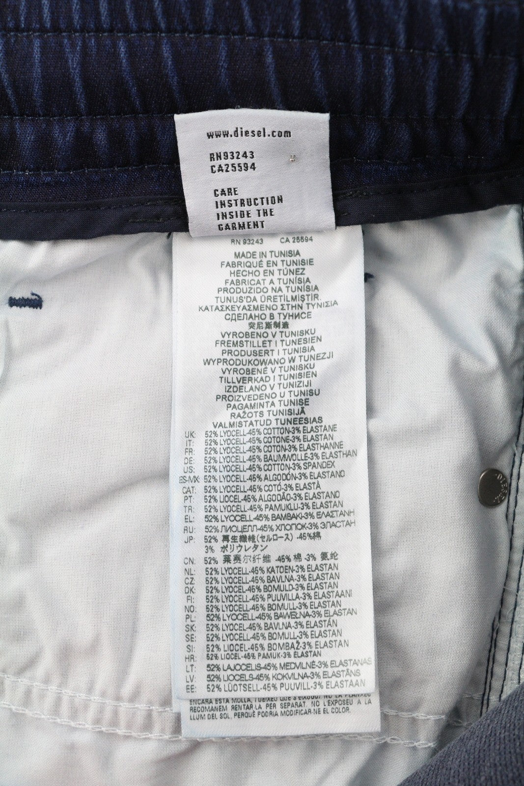 DIESEL D-Strukt Jogg 068DV Men's Jeans W38/L32 Stretch Jogg Washed Blue RRP295