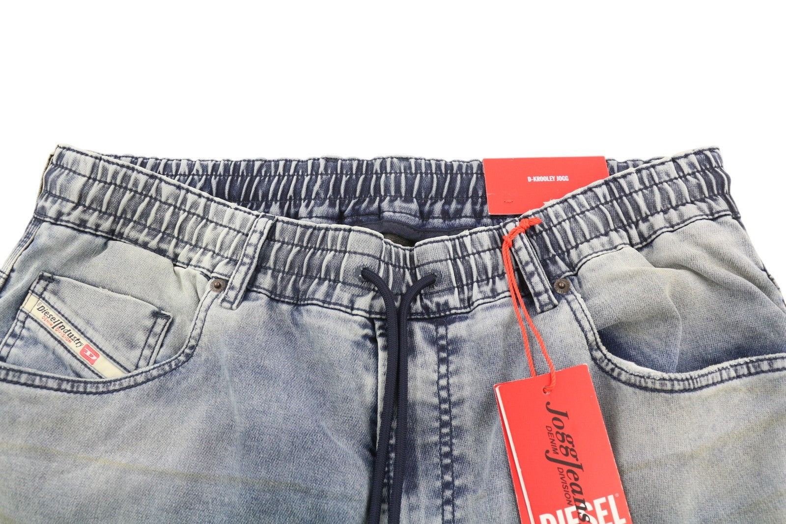 DIESEL D-Krooley Jogg 068DU Men's Jeans W38/L32 Drawstring Blue Denim RRP295