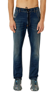 DIESEL Krooley Jogg E69UB Men Jeans W26/L32 Stretch Tapered Blue Washed RRP295