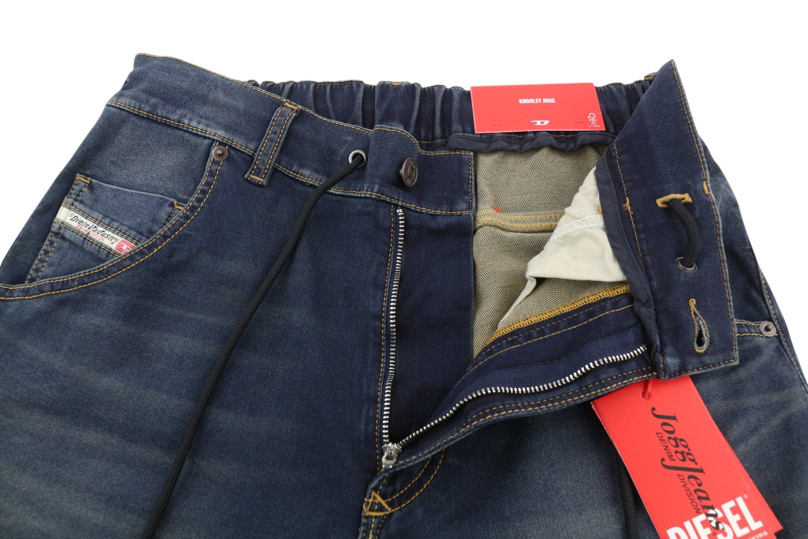 DIESEL Krooley Jogg E69UB Men Jeans W26/L32 Stretch Tapered Blue Washed RRP295