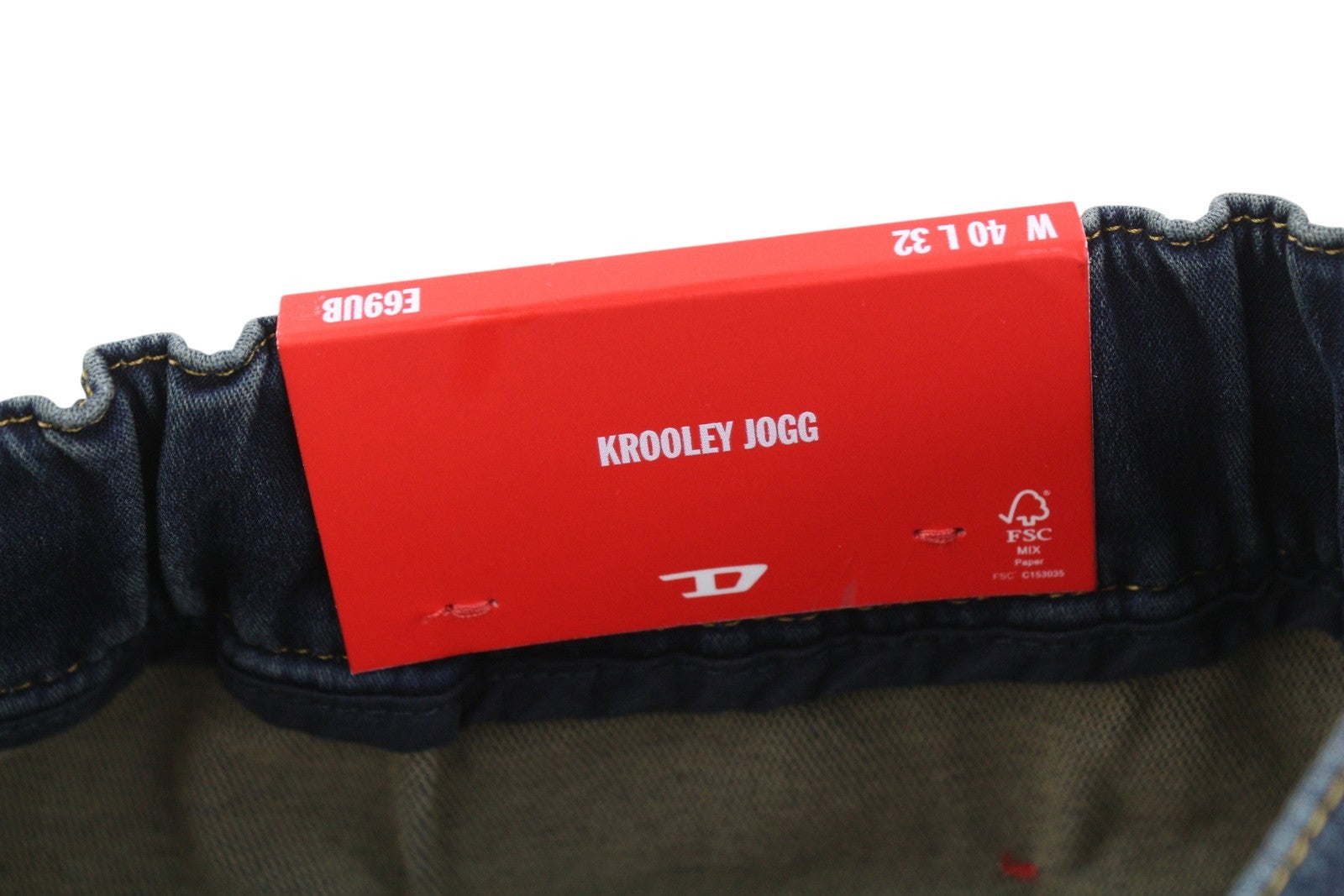 DIESEL Krooley Jogg E69UB Men Jeans W40/L32 Stretch Blue Washed Tapered RRP295