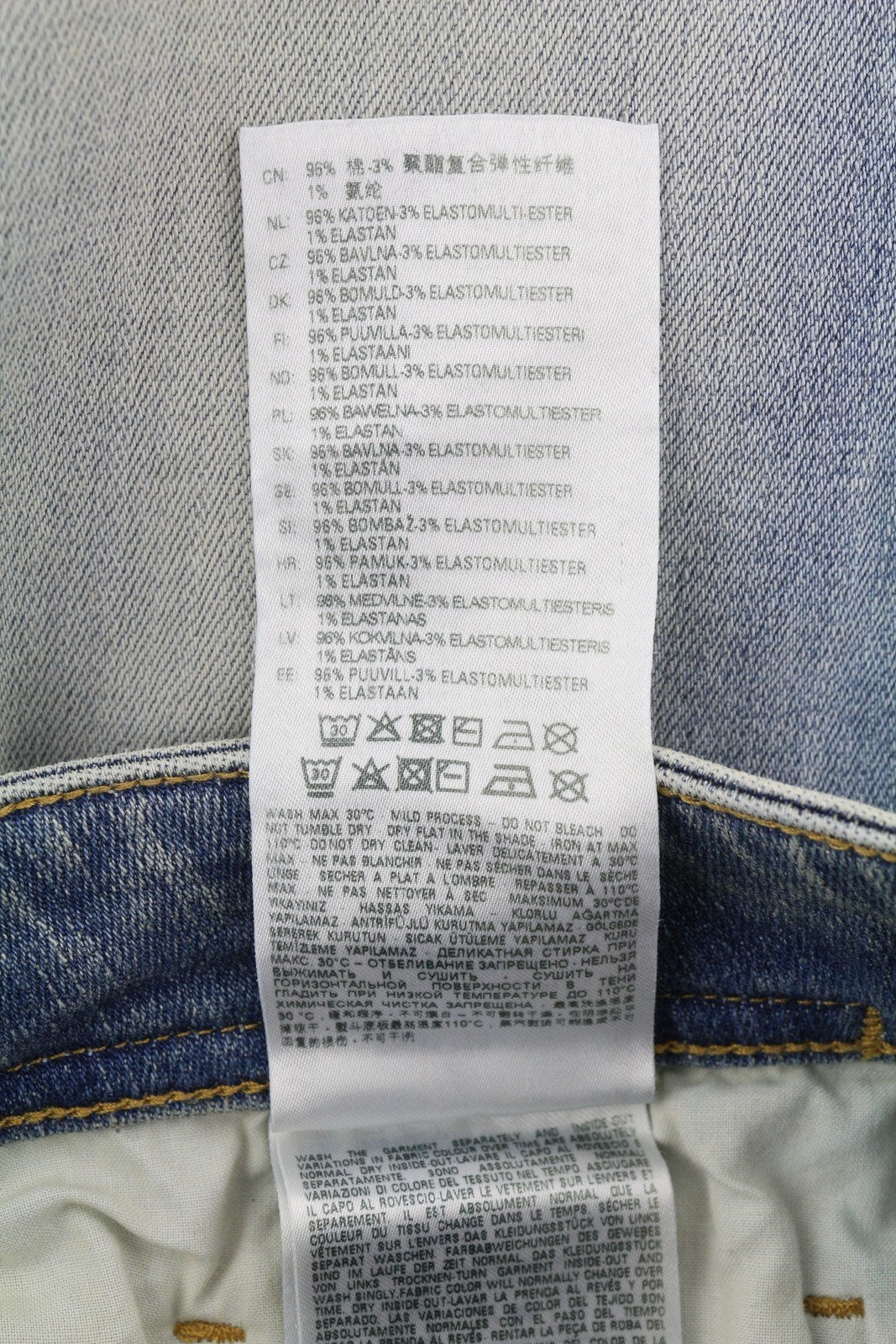 DIESEL 1979 Sleenker E9C01 Men's Jeans W34/L30 Skinny Low Blue Washed RRP275