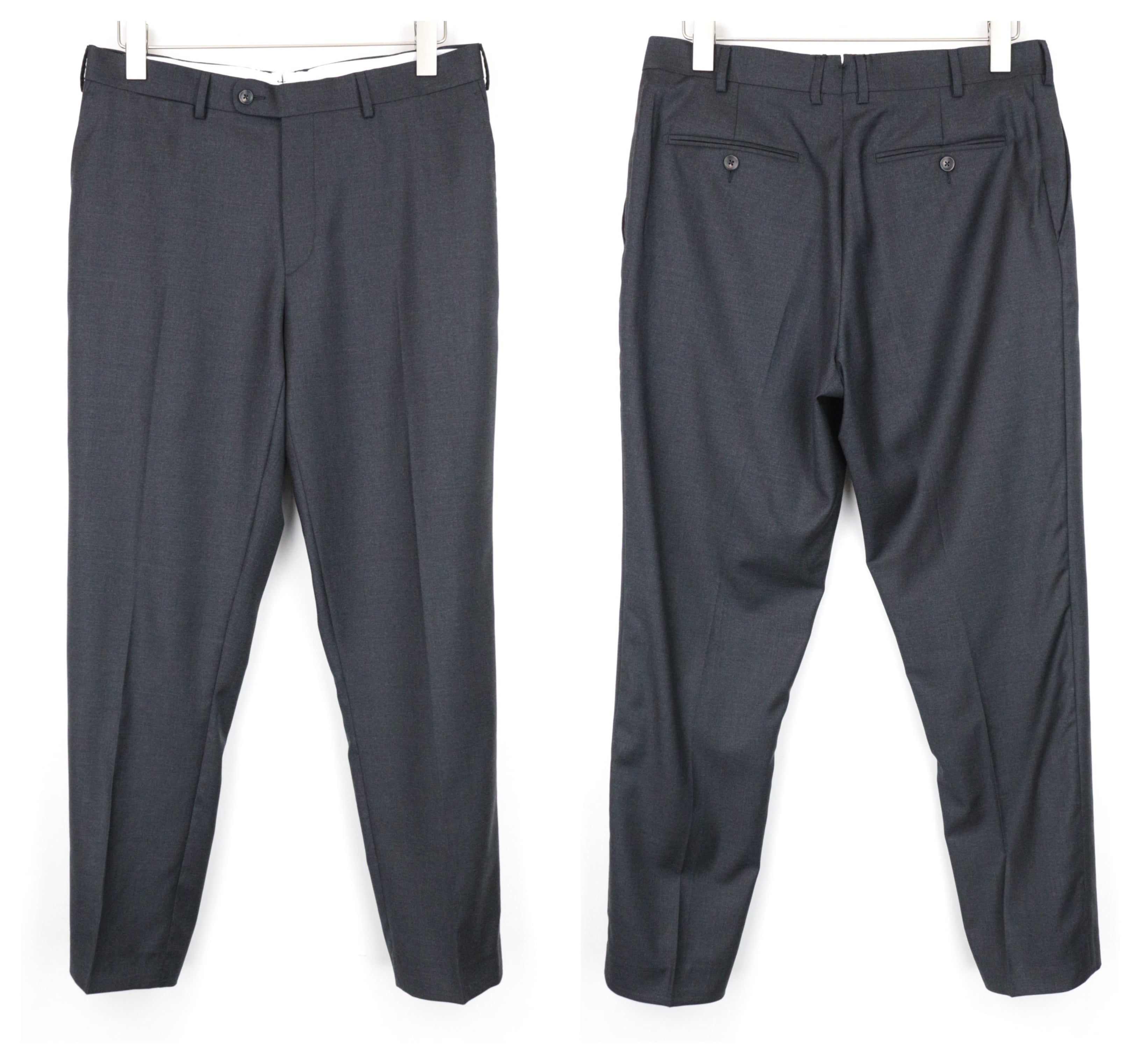 SUITSUPPLY Napoli Men's Suit UK42S Grey Melange 3Pc Wool Formal Slim