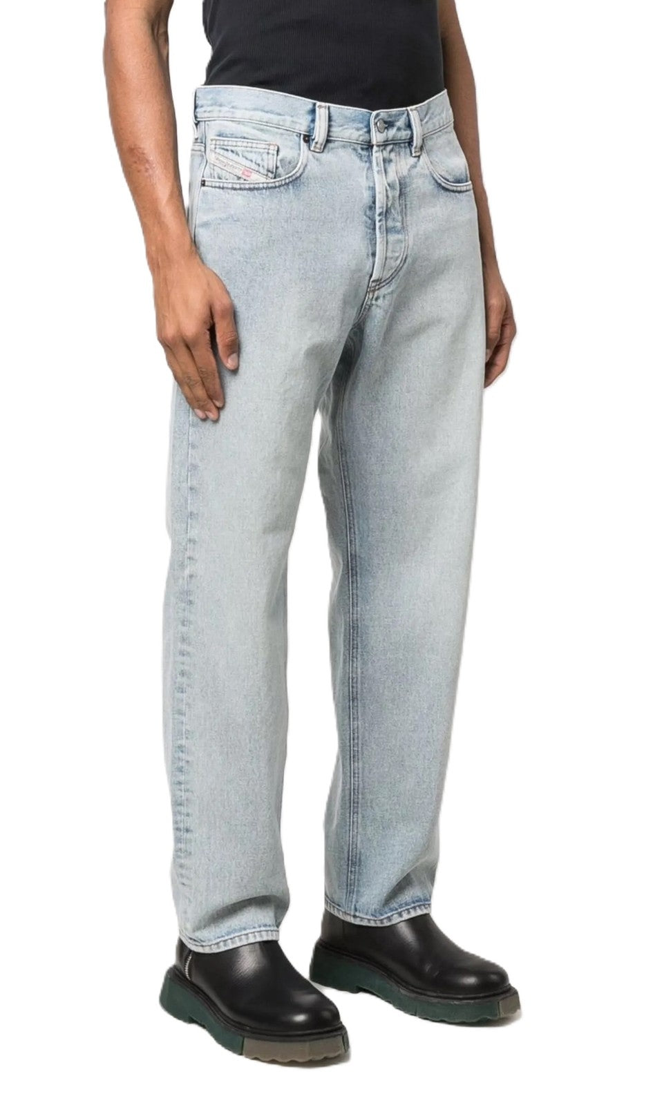 DIESEL 2010 09C14 Men's Jeans W32/L30 Loose Straight Blue Washed Denim RRP250