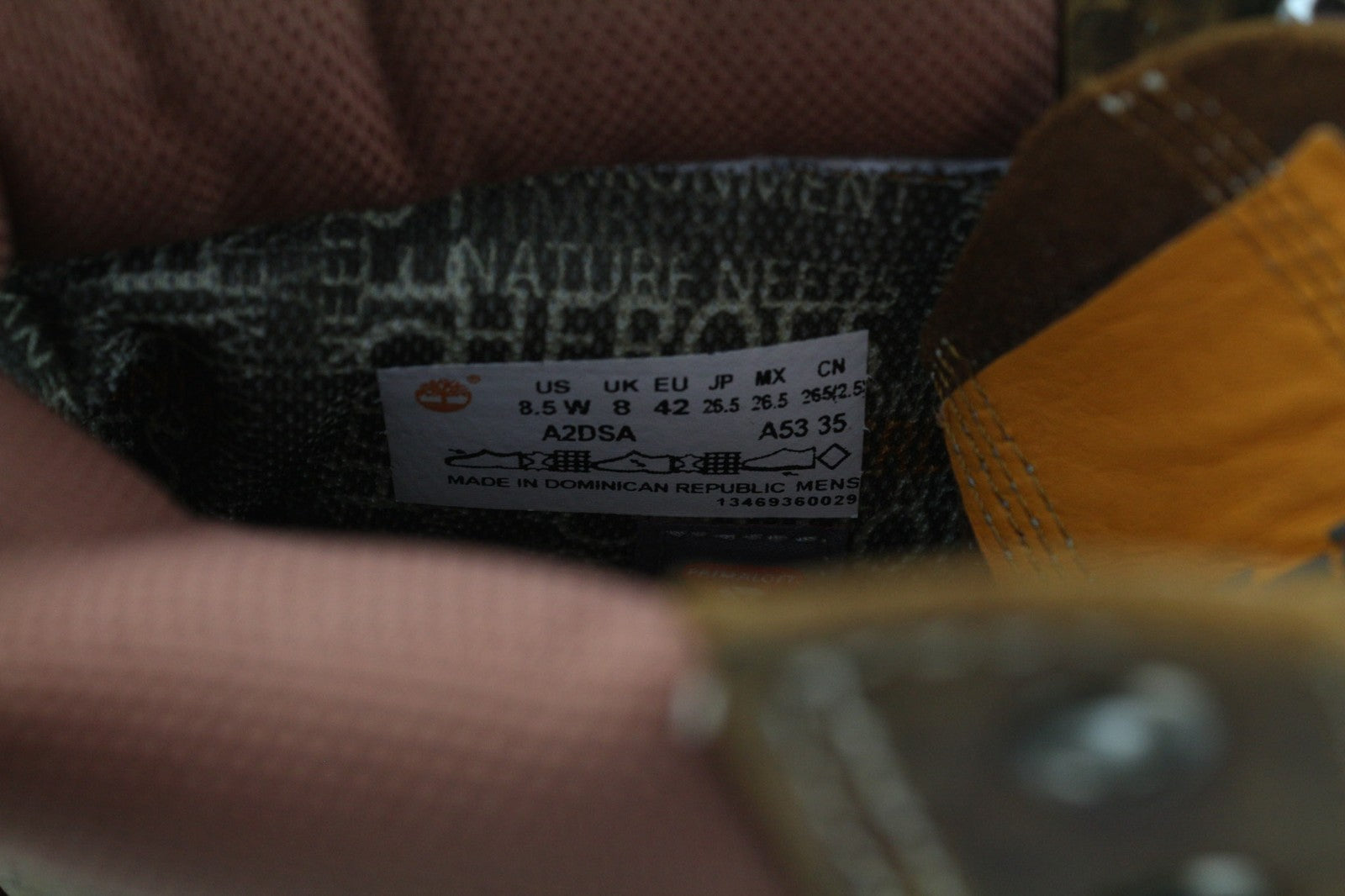 TIMBERLAND A2DSA Men's EU42/43 UK8/8.5 Brown Leather Ankle Boots Primaloft