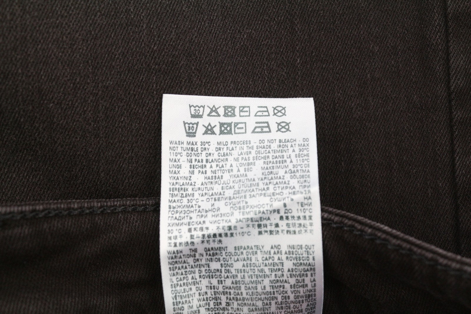 DIESEL D-Luster 0IHAU Men's W32/L32 Slim Black Denim Washed Button Jeans