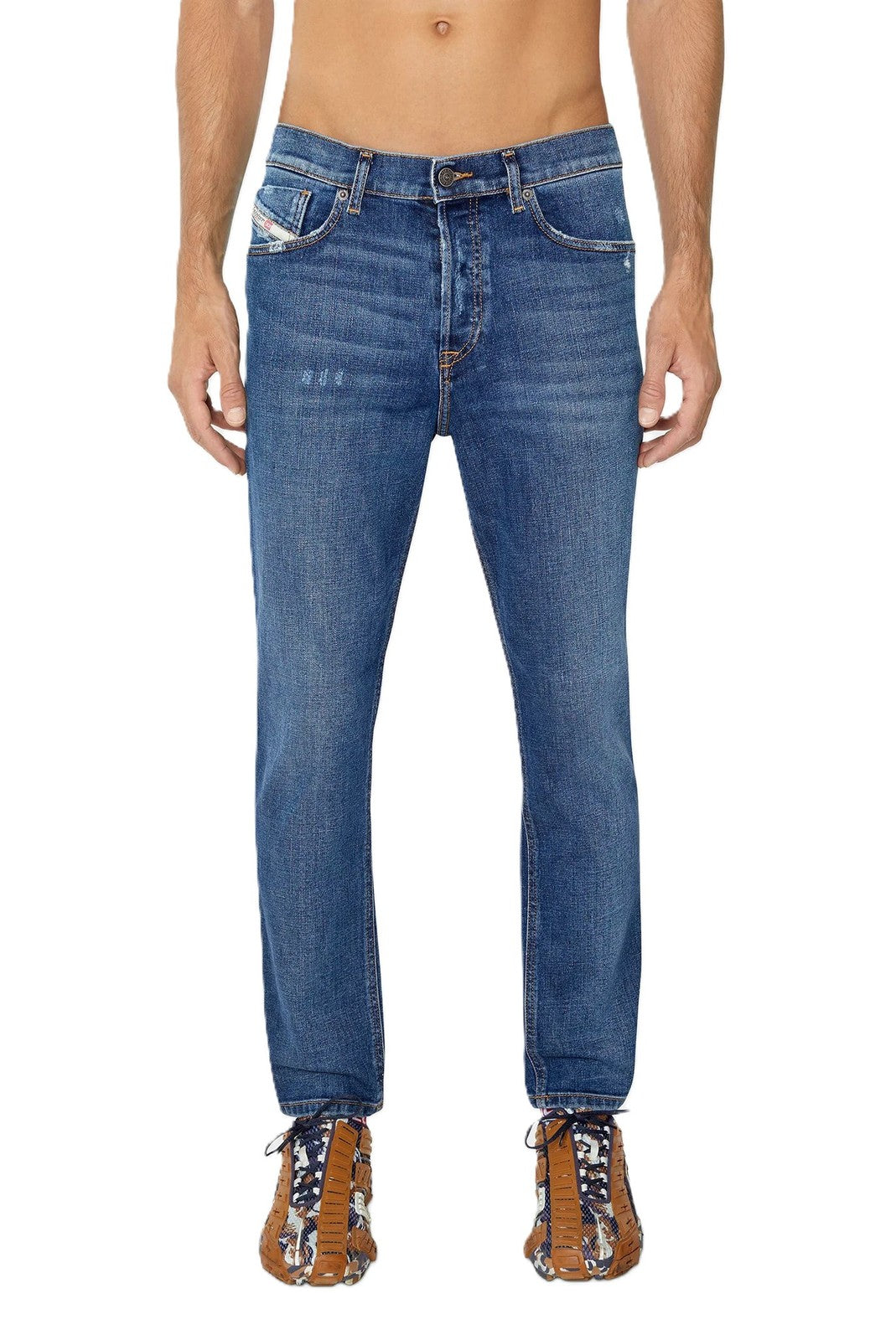 DIESEL 2005 D-Fining 09E45 Men's W32/L32 Washed Blue Regular Distressed RRP175