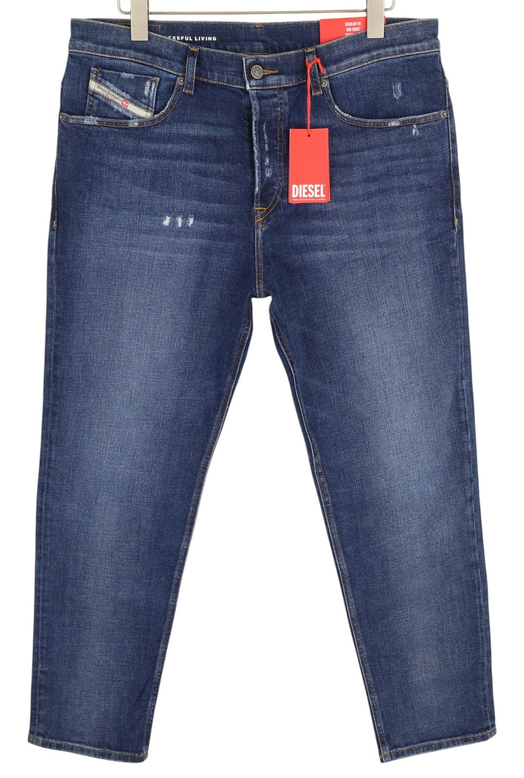 DIESEL 2005 D-Fining 09E45 Men's W32/L32 Washed Blue Regular Distressed RRP175