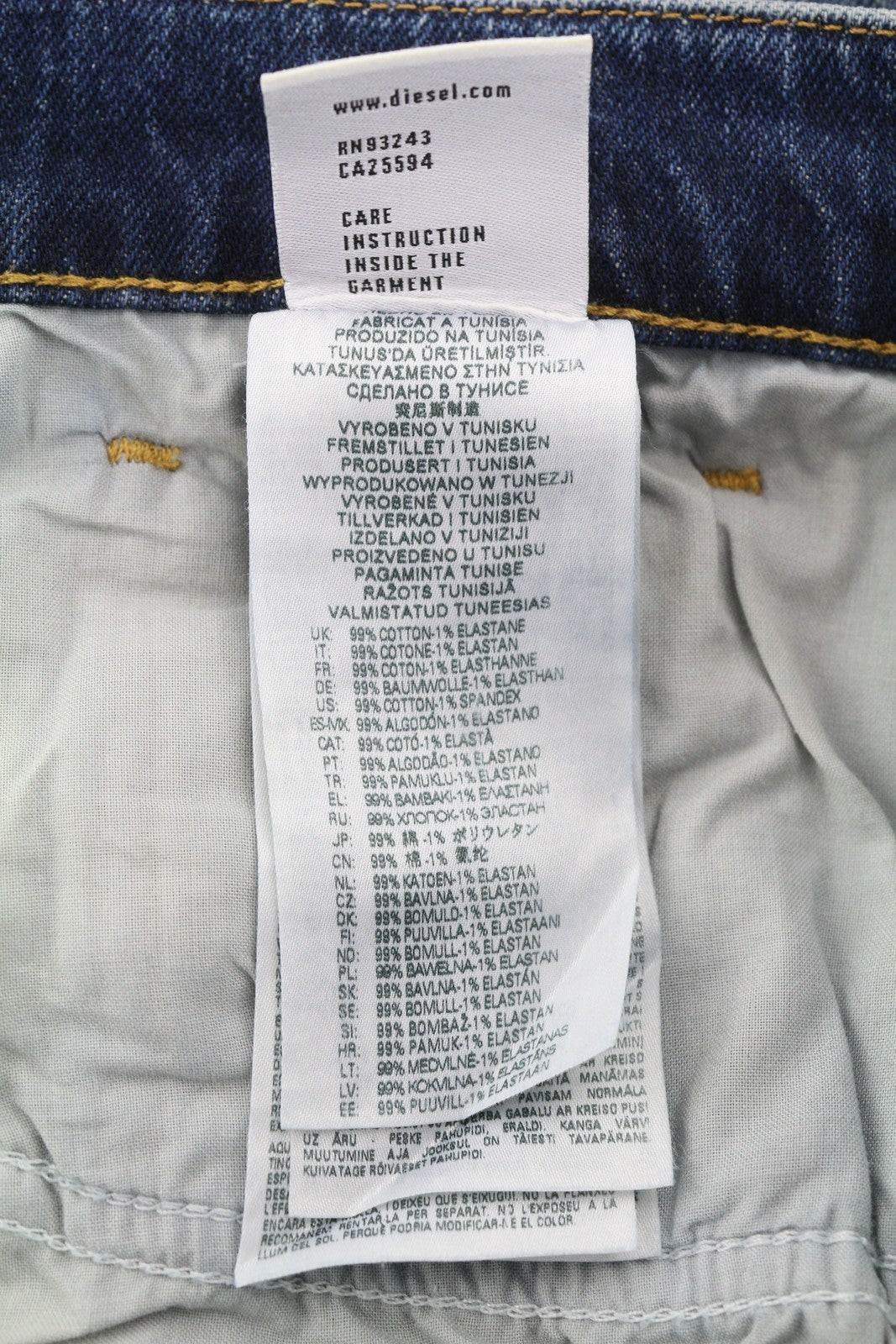 DIESEL 2005 D-Fining R9F05 Men W33/L34 Tapered Denim Distressed Regular RRP225