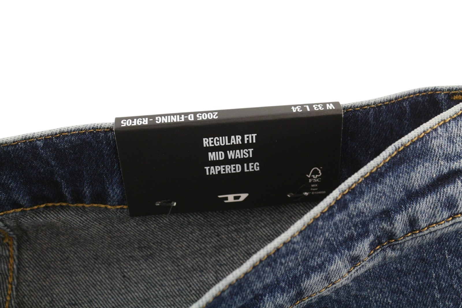 DIESEL 2005 D-Fining R9F05 Men W33/L34 Tapered Denim Distressed Regular RRP225