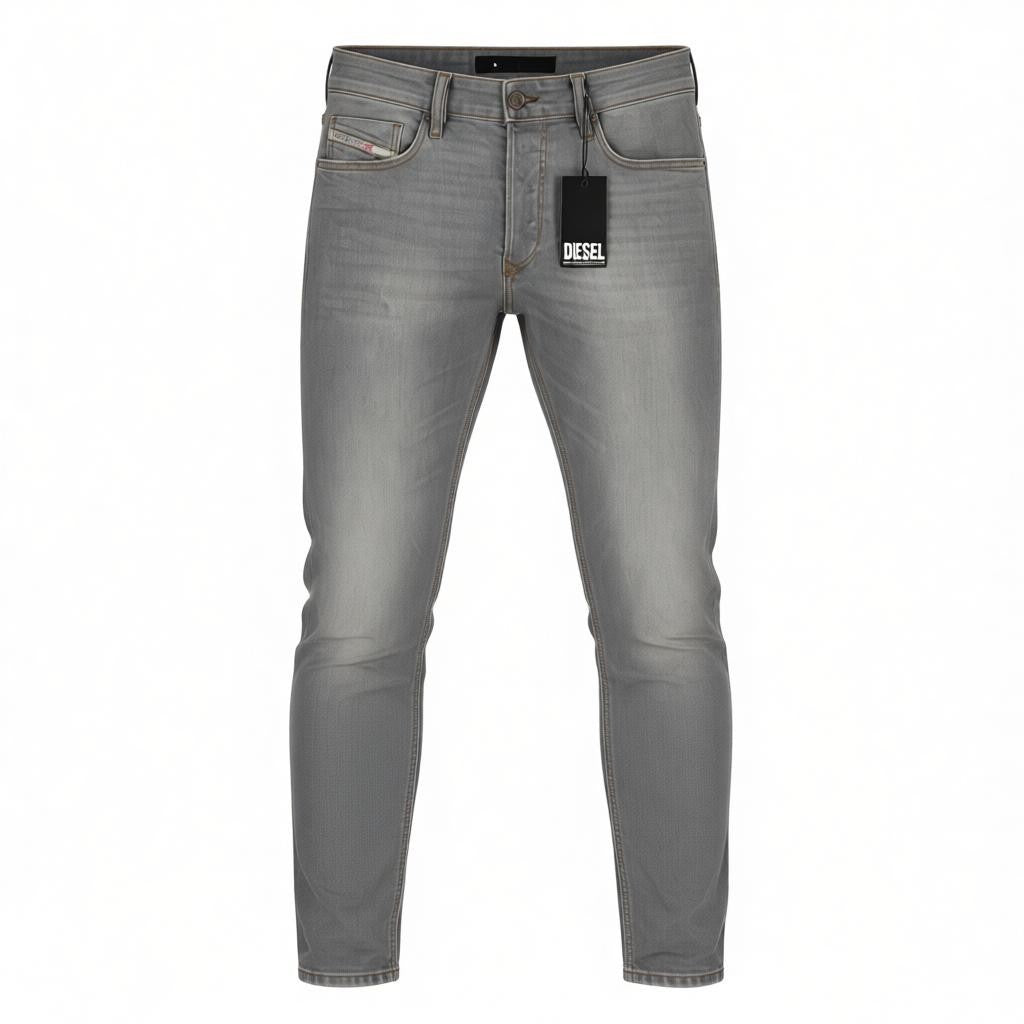 DIESEL Tepphar RB061 Men's W36/L32 Slim Grey Washed Button Fly Denim RRP175