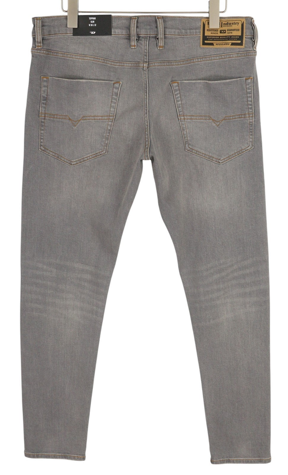 DIESEL Tepphar RB061 Men's W36/L32 Slim Grey Washed Button Fly Denim RRP175