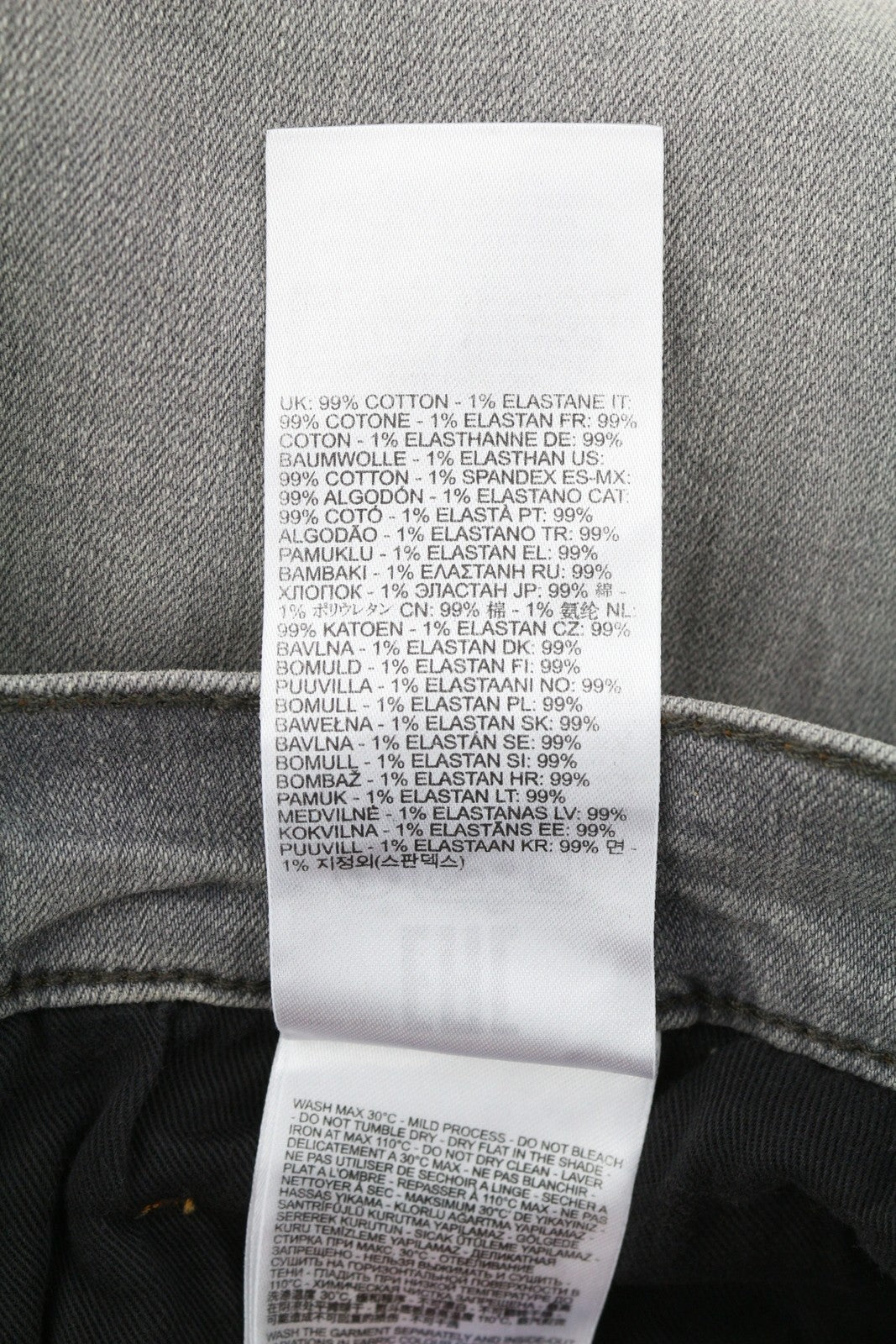 DIESEL Tepphar RB061 Men's W36/L32 Slim Faded Grey Button Fly Denim RRP175