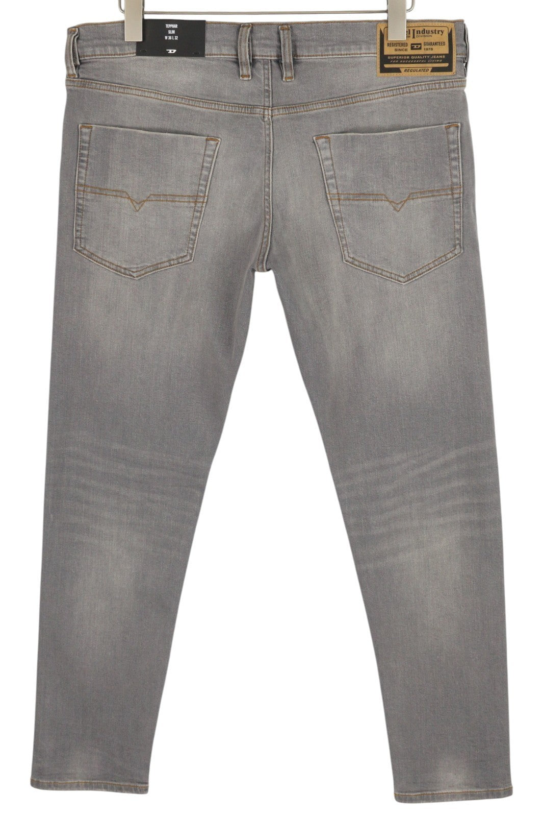 DIESEL Tepphar RB061 Men's W36/L32 Slim Faded Grey Button Fly Denim RRP175